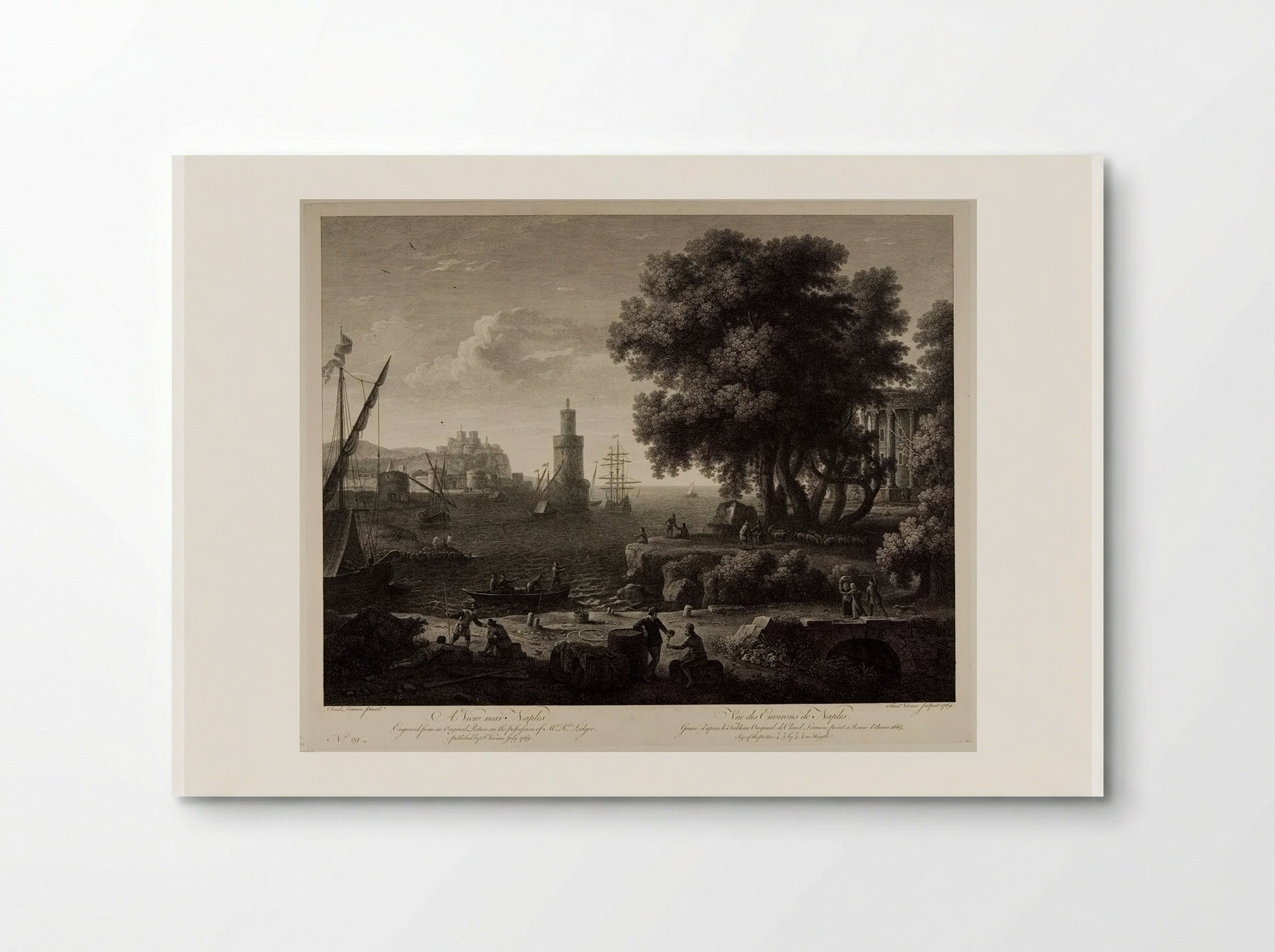 View near Naples - François Vivares - Poster