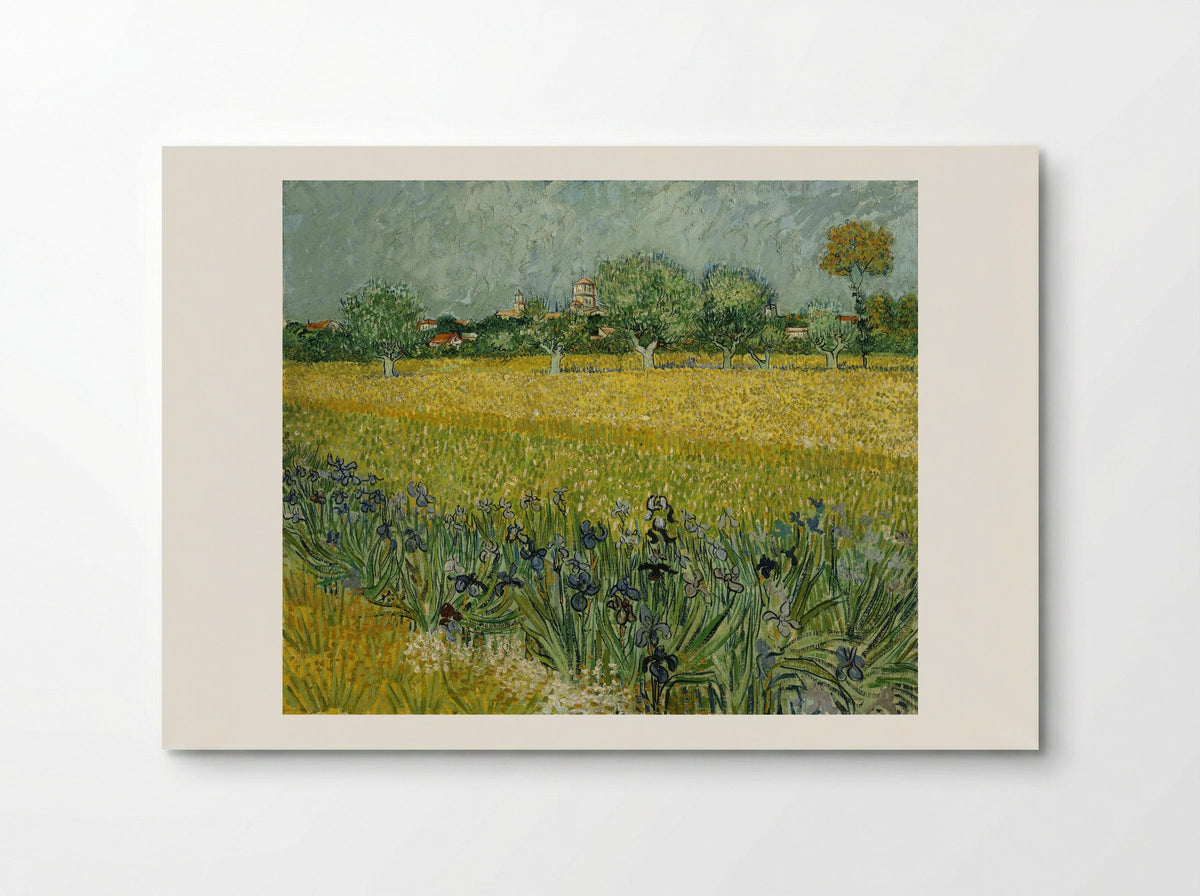 View of Arles with Irises in the Foreground - Vincent van Gogh - Poster