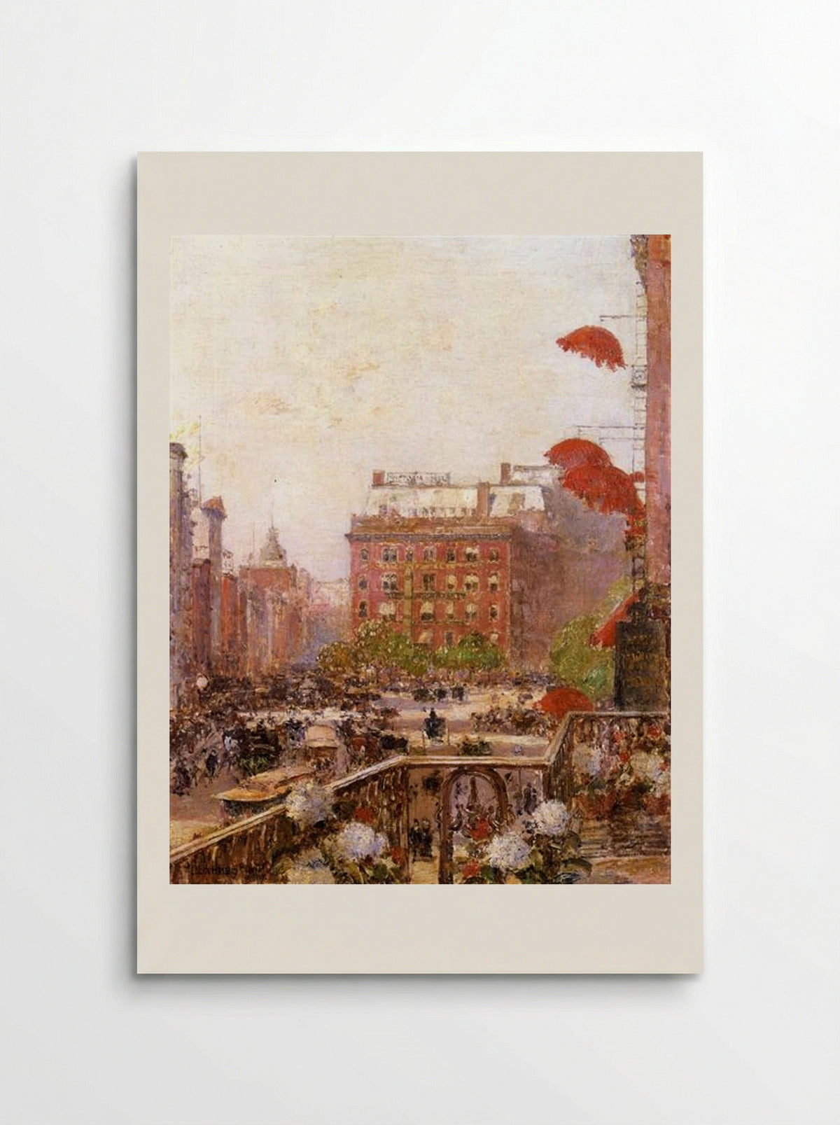 View of Broadway and Fifth Avenue - Childe Hassam - Poster