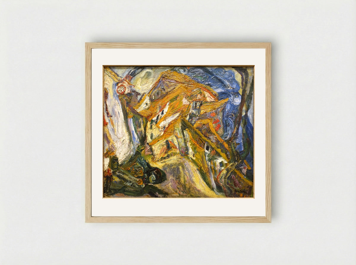 View of Ceret - Chaim Soutine - Framed Print Wood