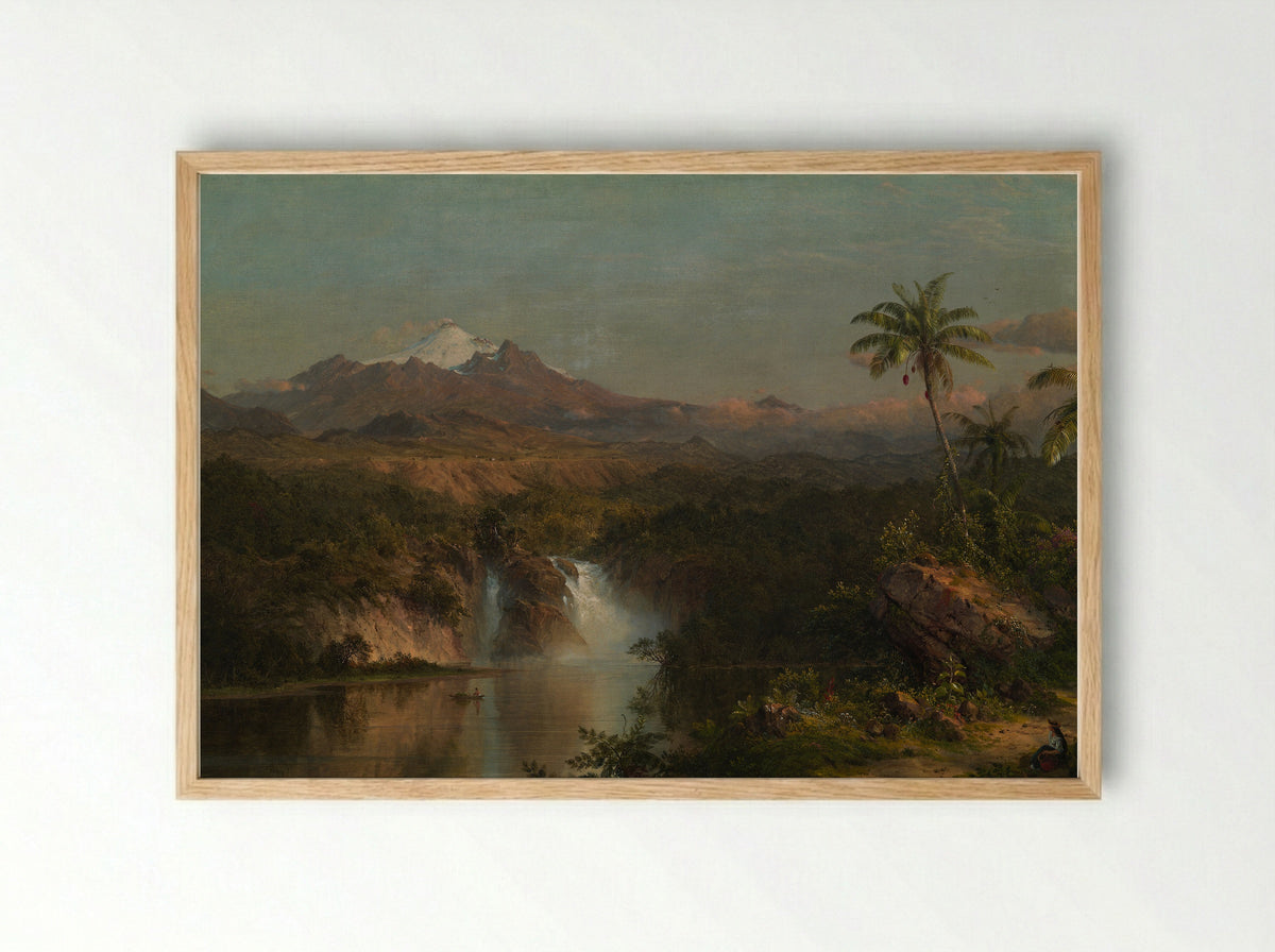 View of Cotopaxi - Frederic Edwin Church - Framed Print Wood