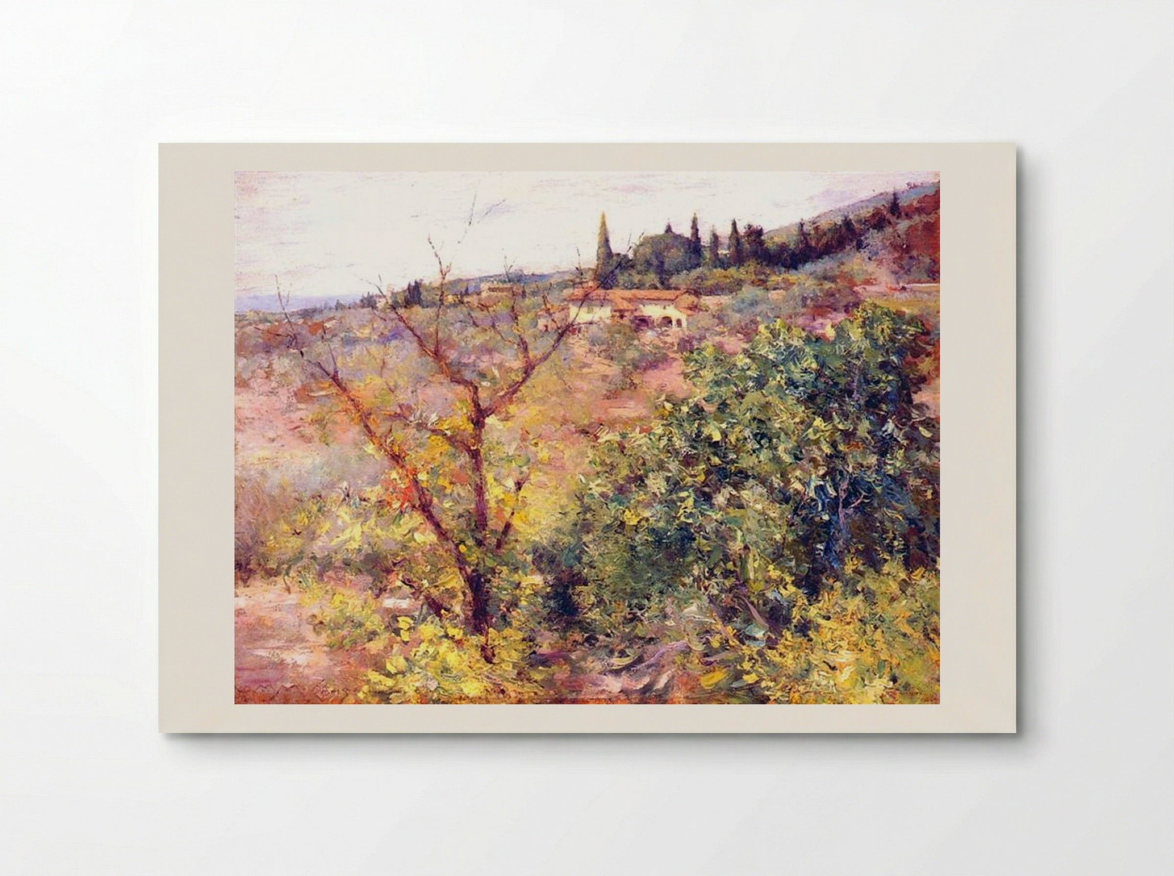 View of Fiesole - William Merritt Chase - Poster