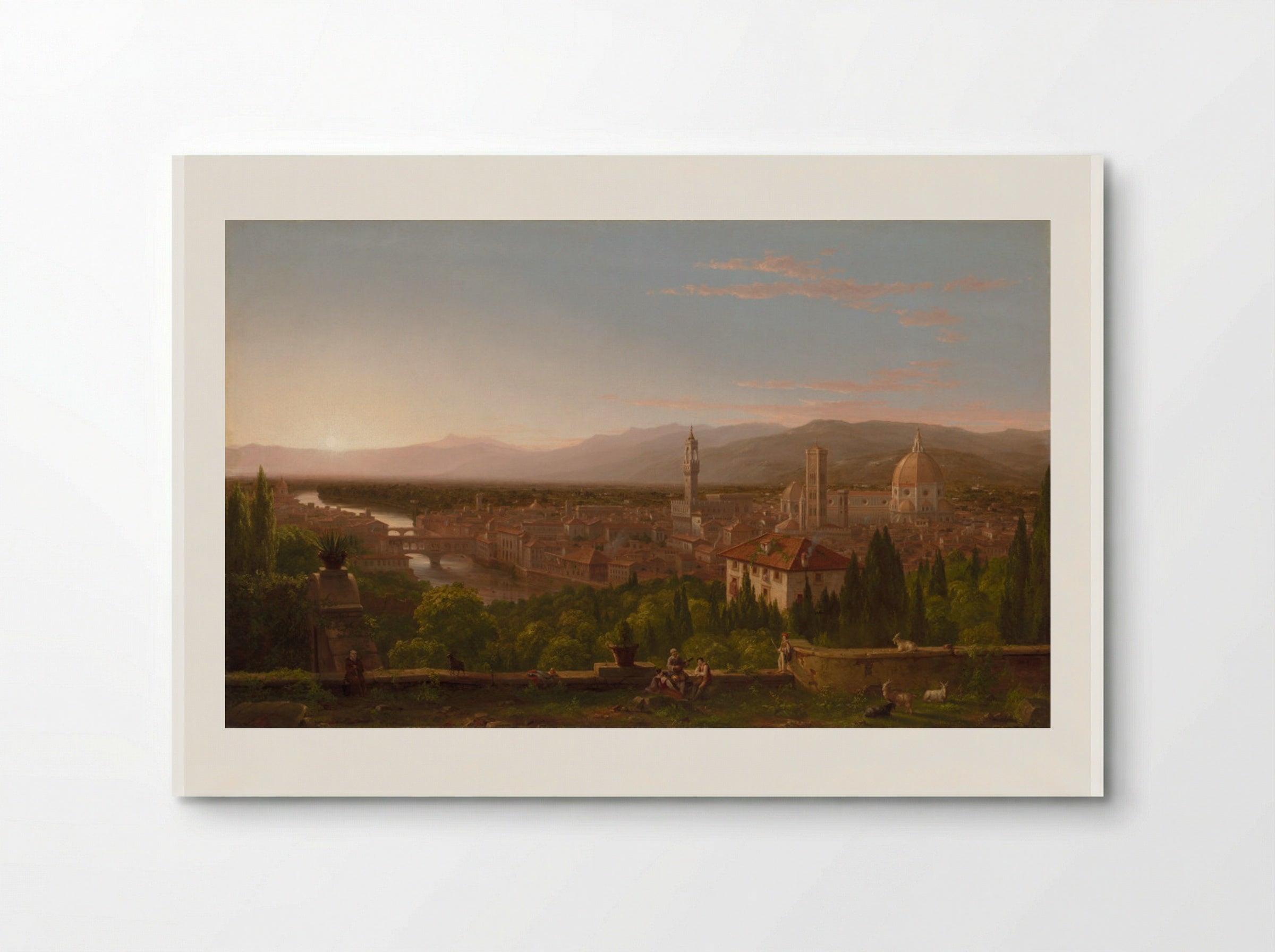 View of Florence - Thomas Cole - Poster