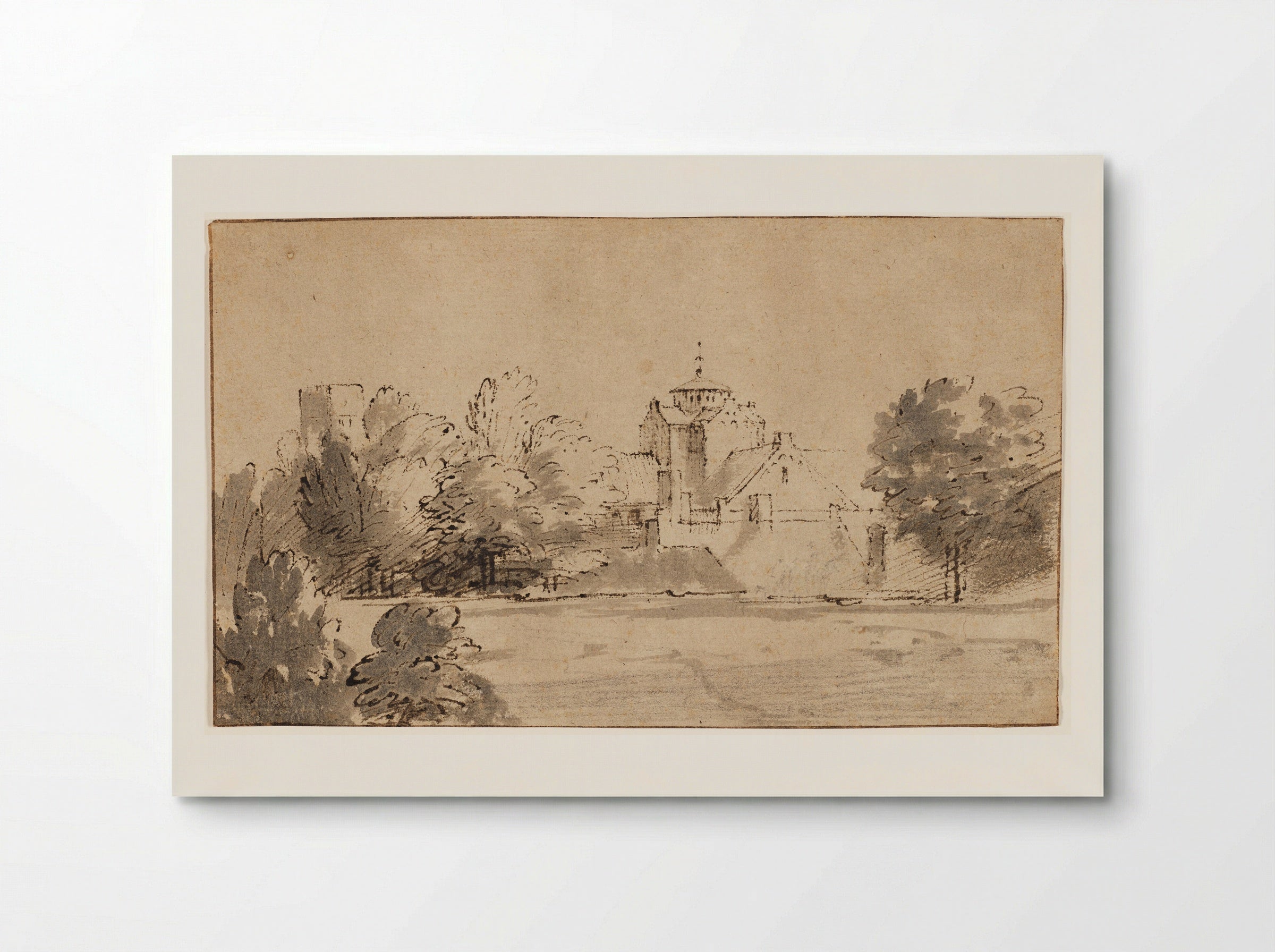 View of Mariakerk in Utrecht from the South - Rembrandt Harmensz. van Rijn - Poster