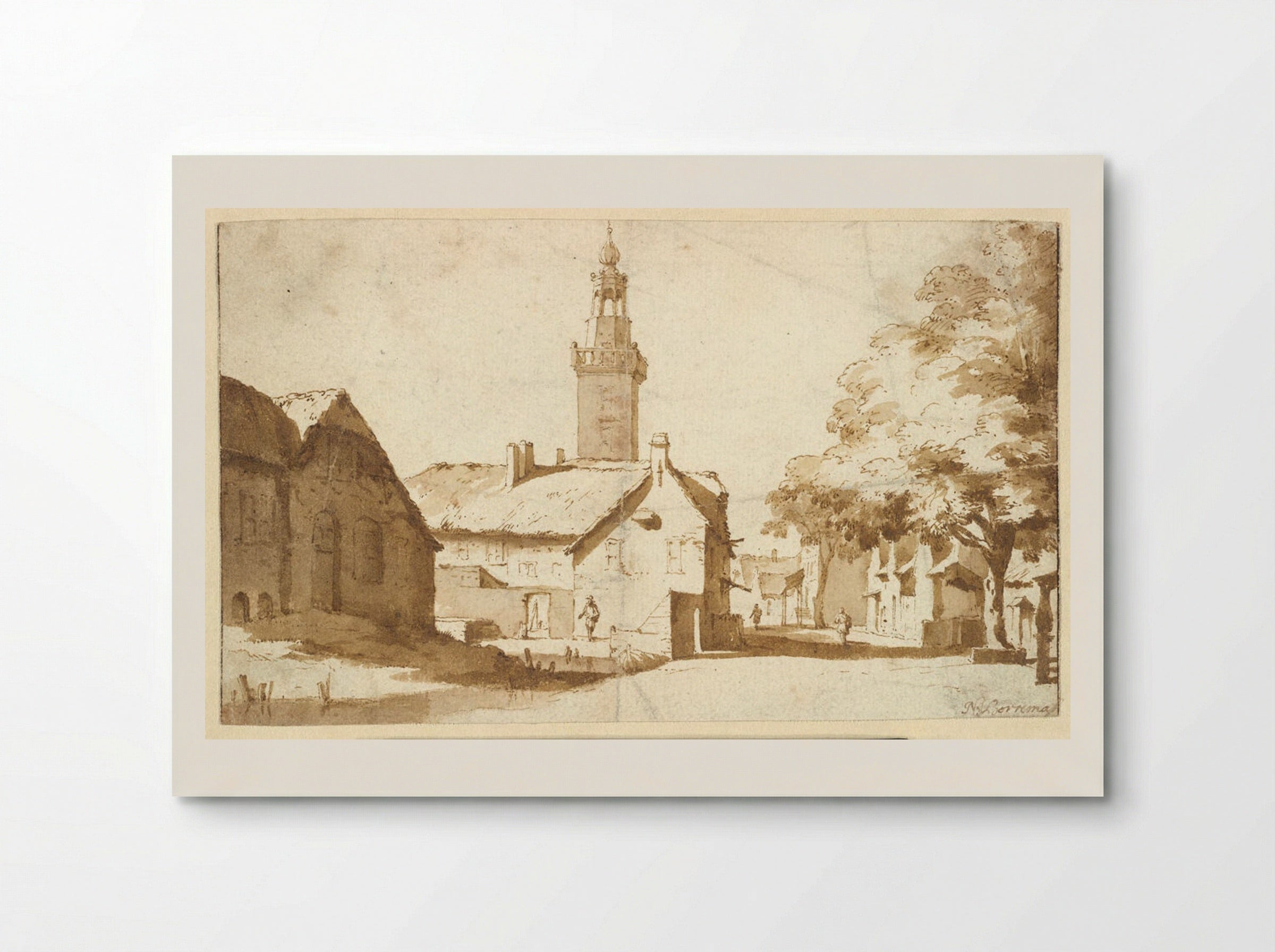 View of Nieuwkoop - Jan de Bisschop - Poster
