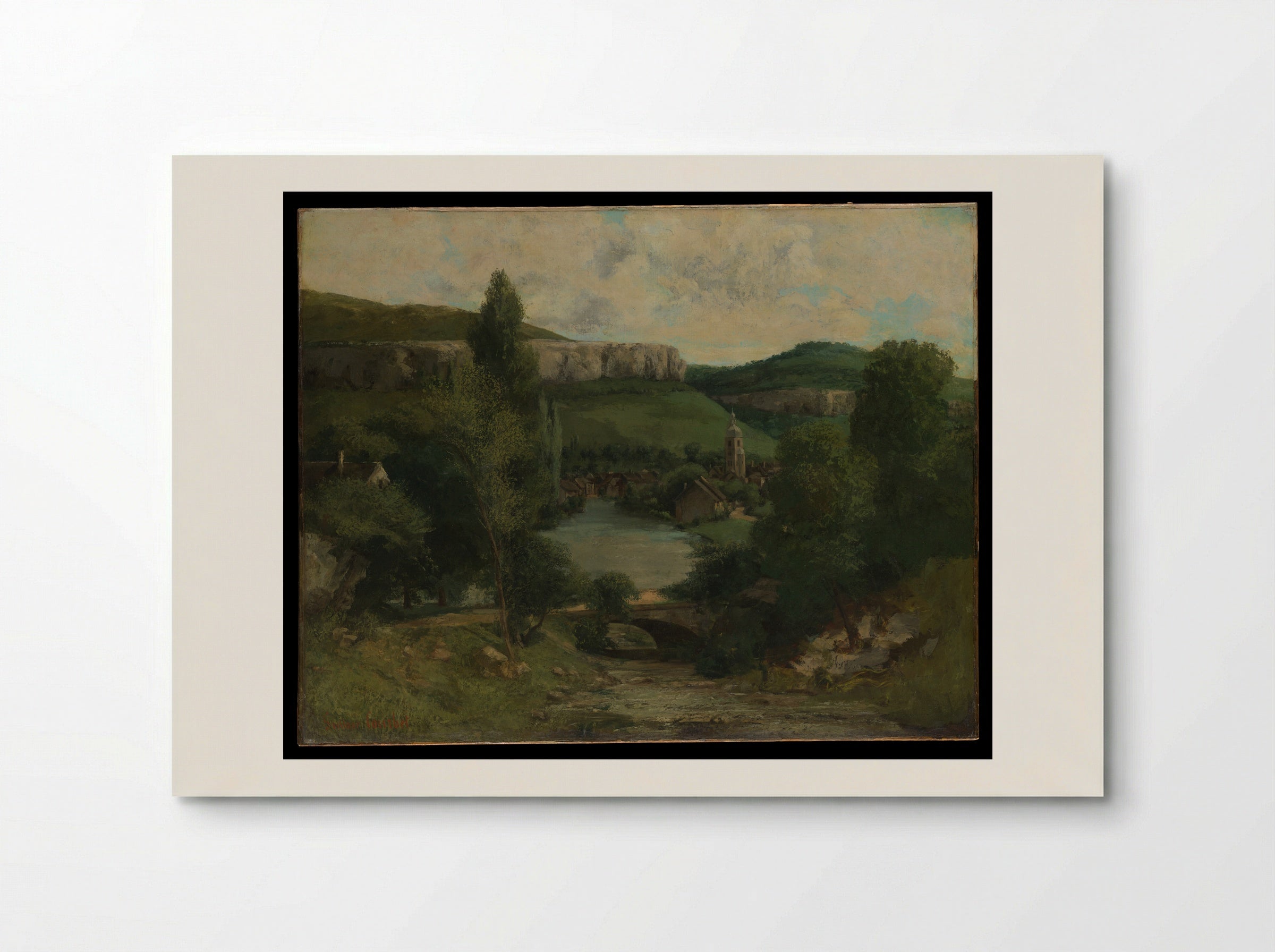 View of Ornans - Gustave Courbet - Poster