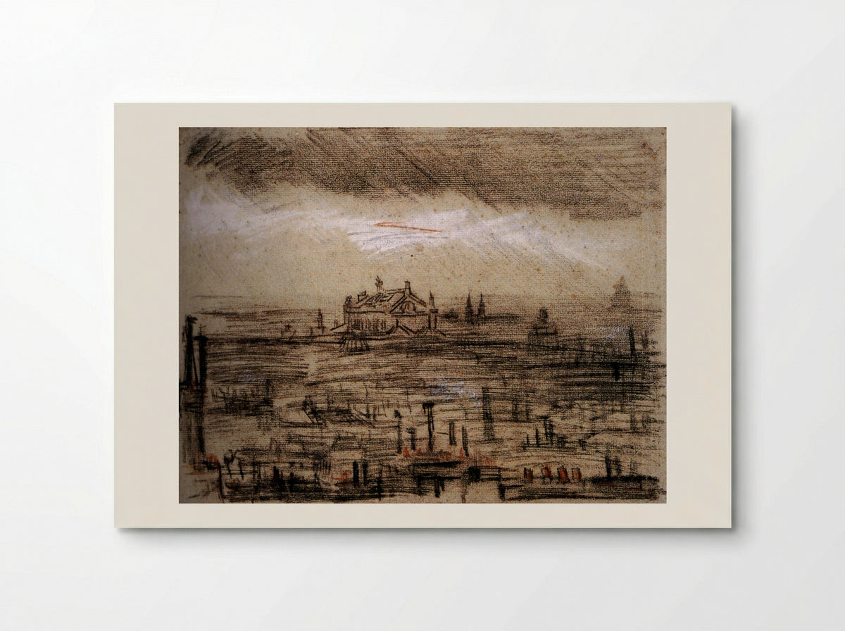 View of Paris with the Opéra - Vincent van Gogh - Poster