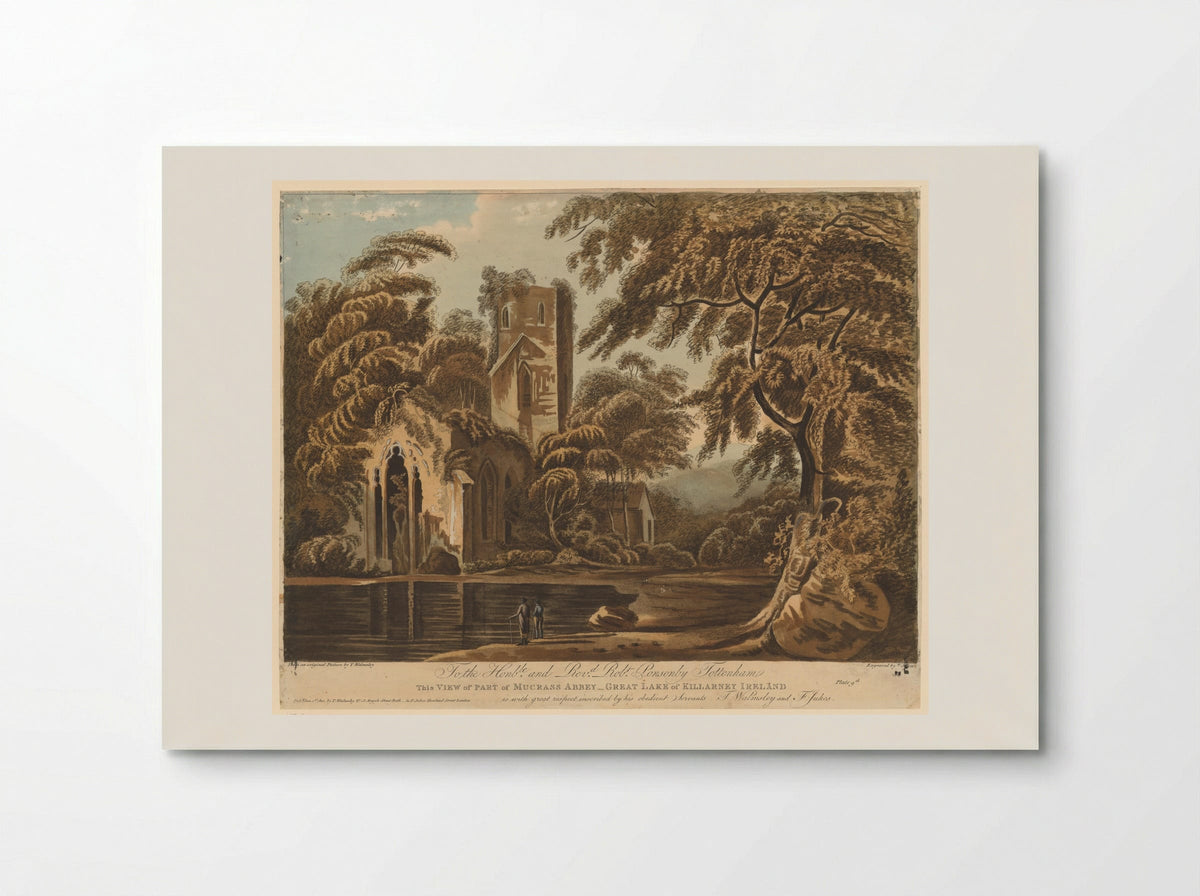 View of Part of Muckross Abbey, Great Lake of Killarney, Ireland - Francis Jukes - Poster