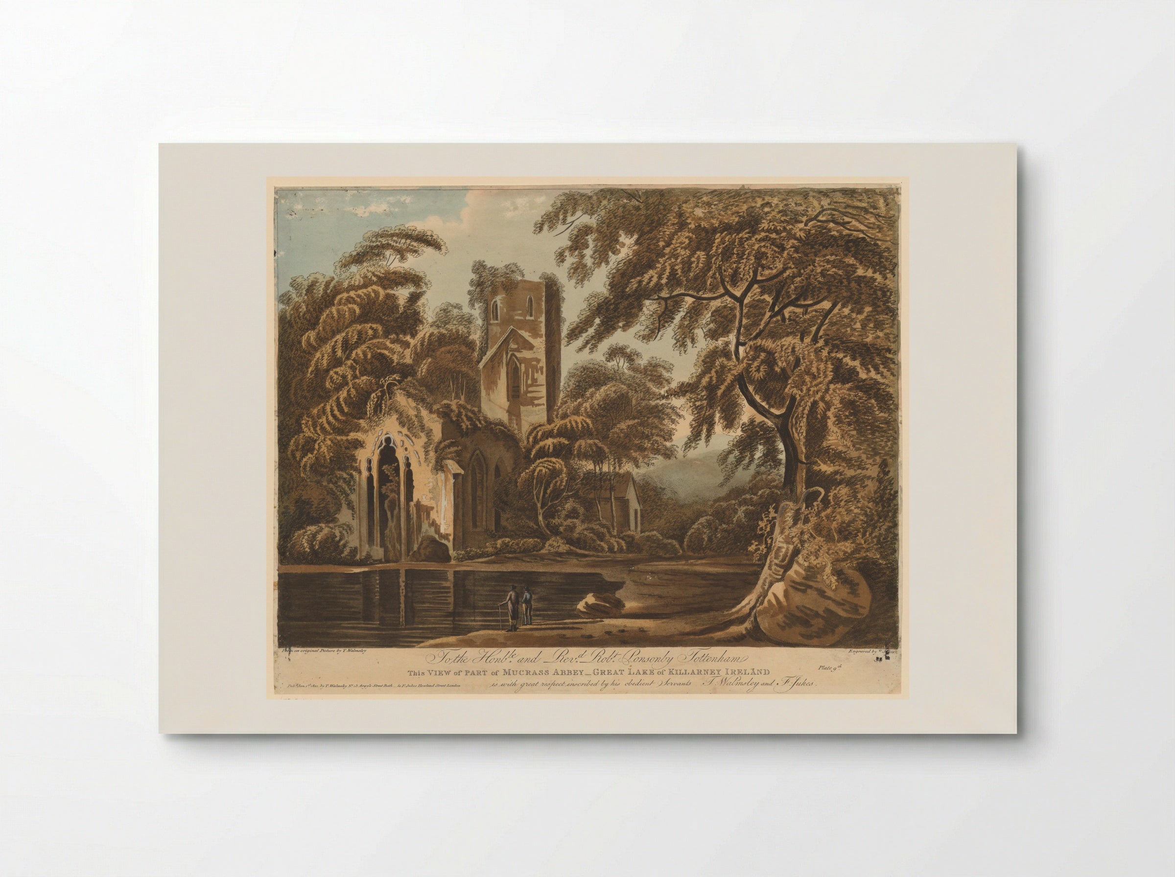 View of Part of Muckross Abbey, Great Lake of Killarney, Ireland - Francis Jukes - Poster