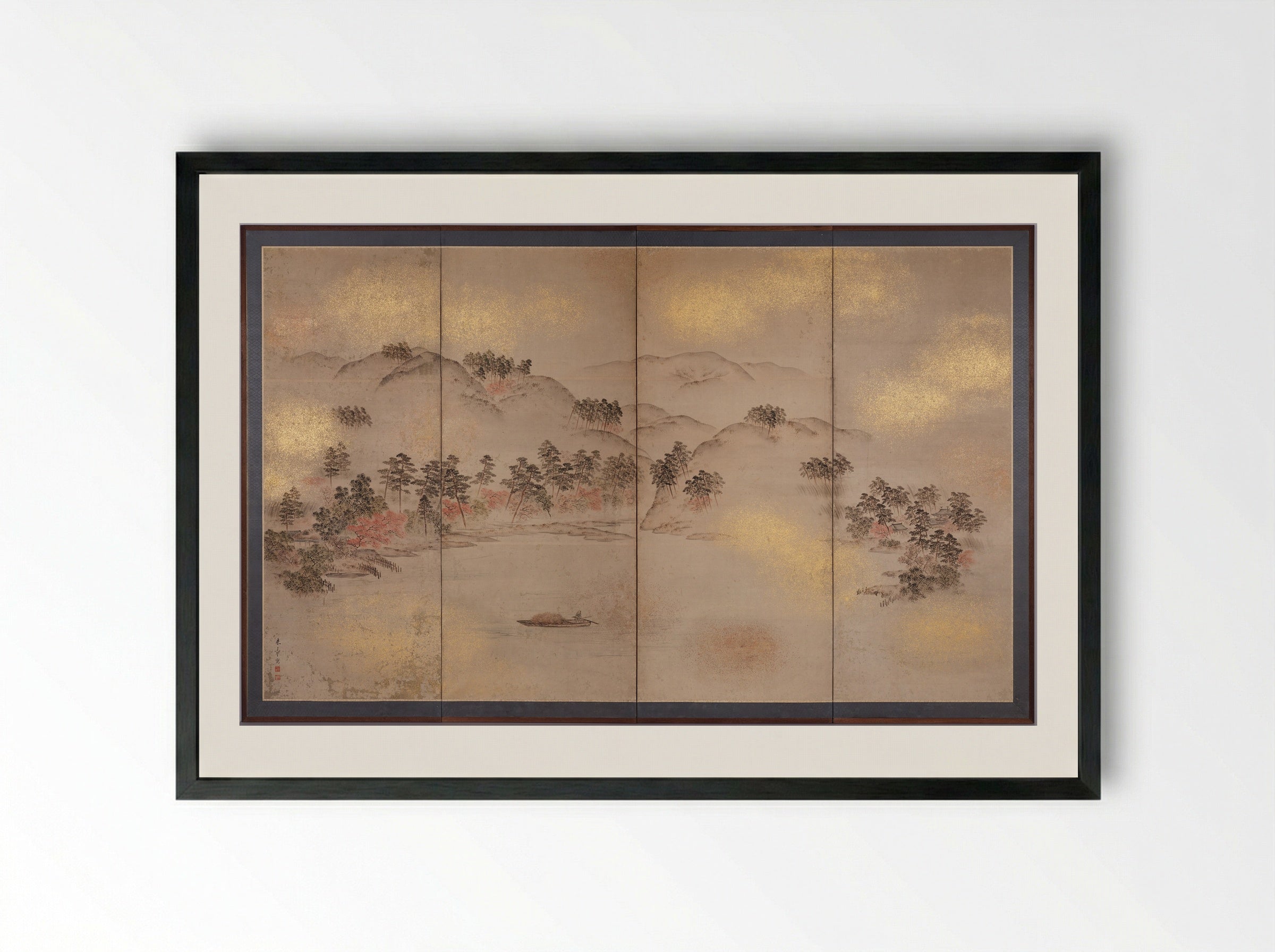 View of Uji - Nakajima Raishō - Framed Print Black