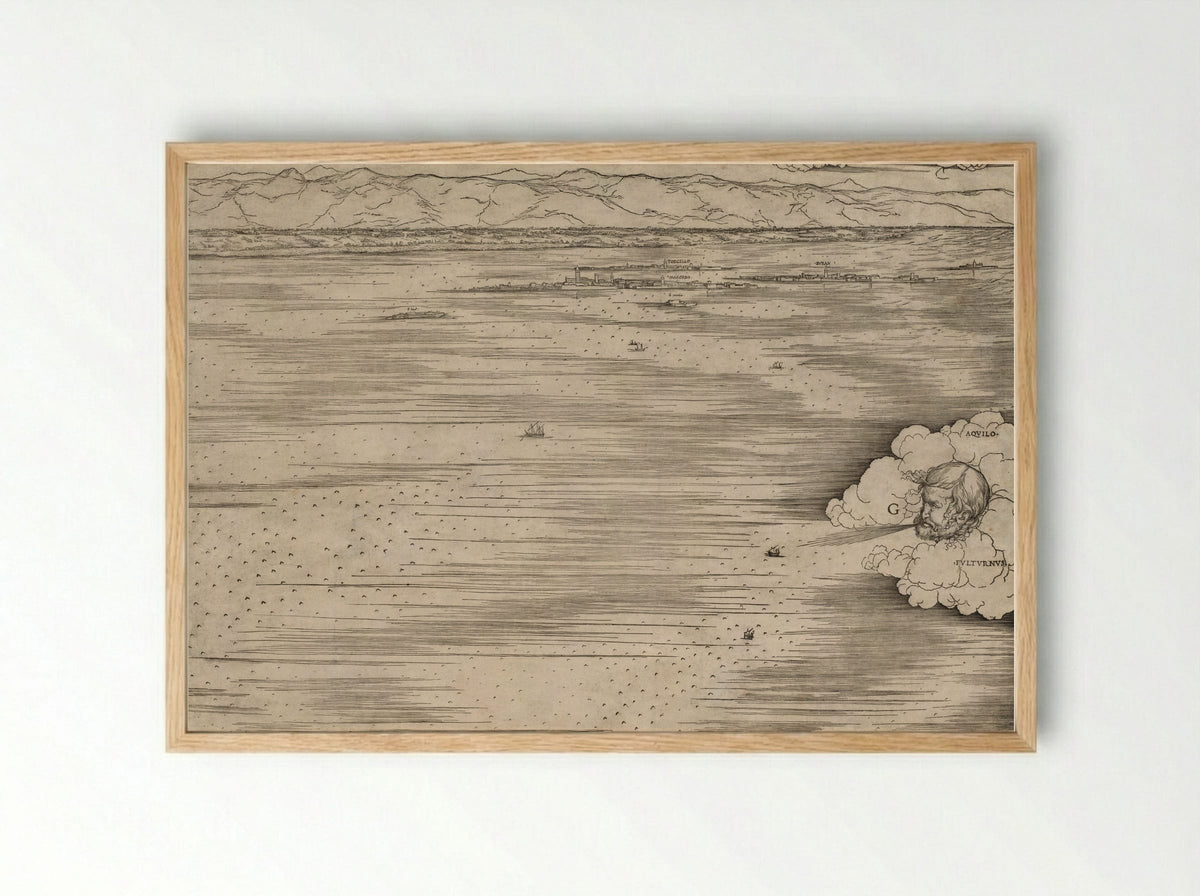 View of Venice - Jacopo de' Barbari - Framed Print Wood
