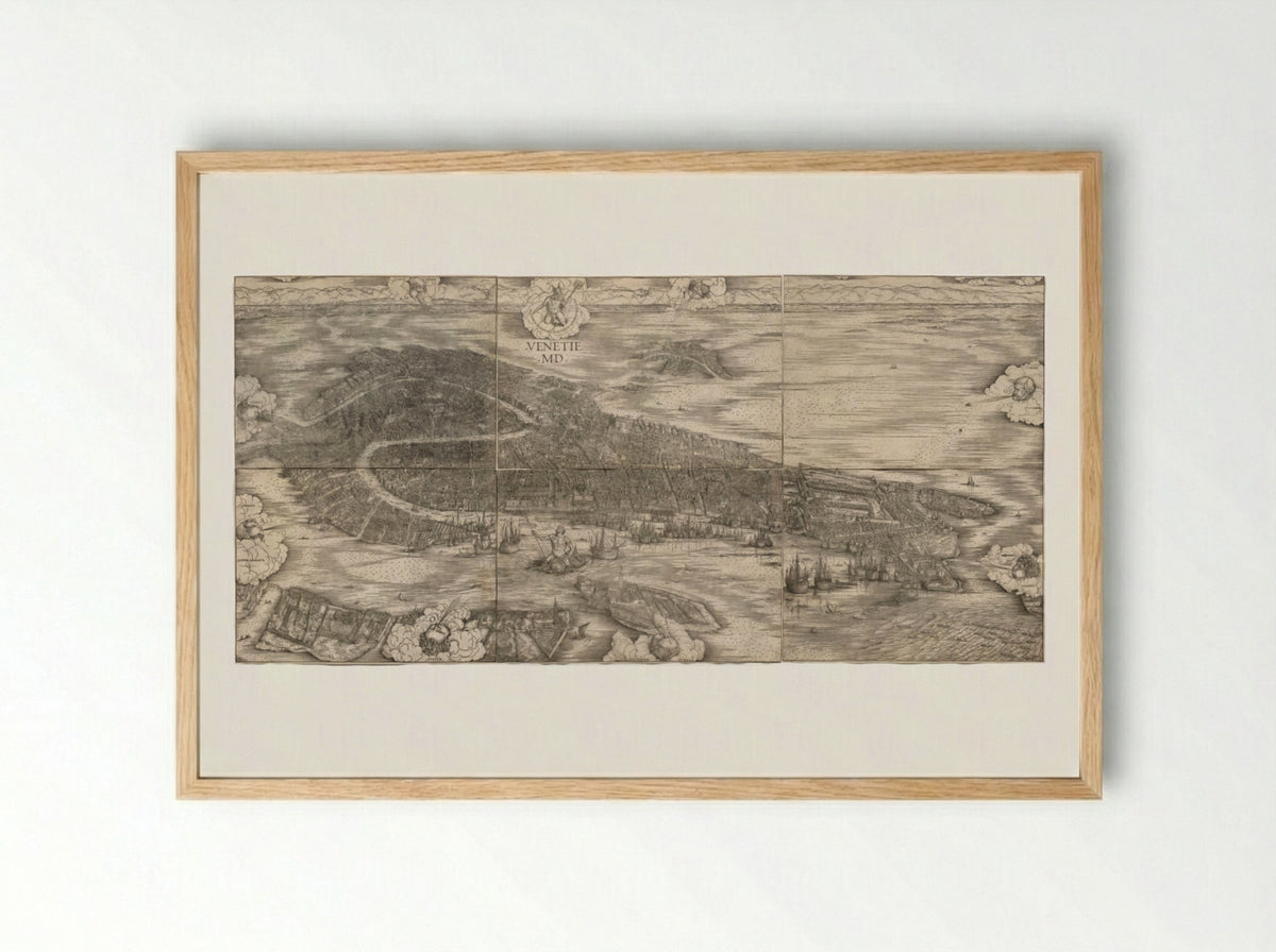 View of Venice - Anton Kolb - Framed Print Wood