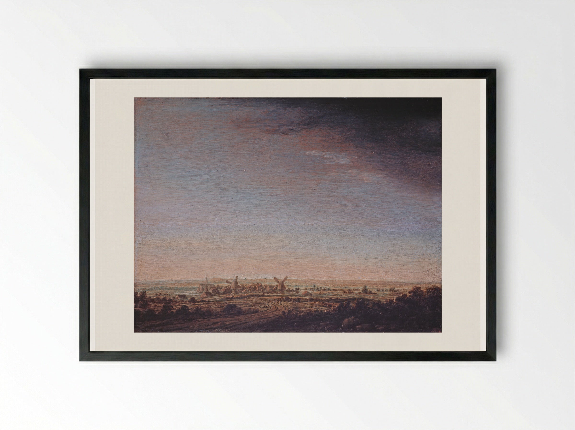 View of Wageningen - Hercules Segers - Framed Print Black