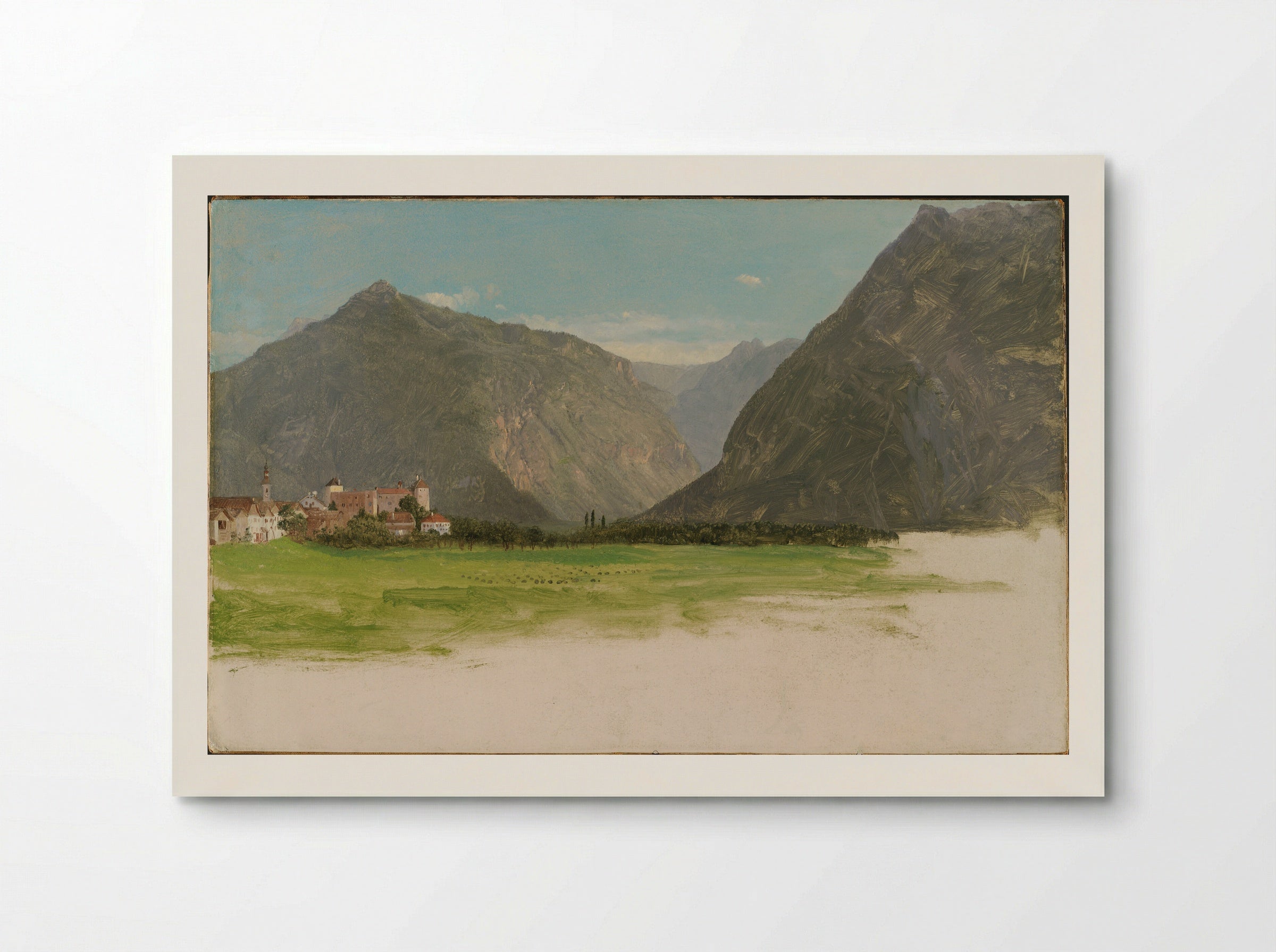 View of Wimmis, Valley of the Simmental, Switzerland - Frederic Edwin Church - Poster