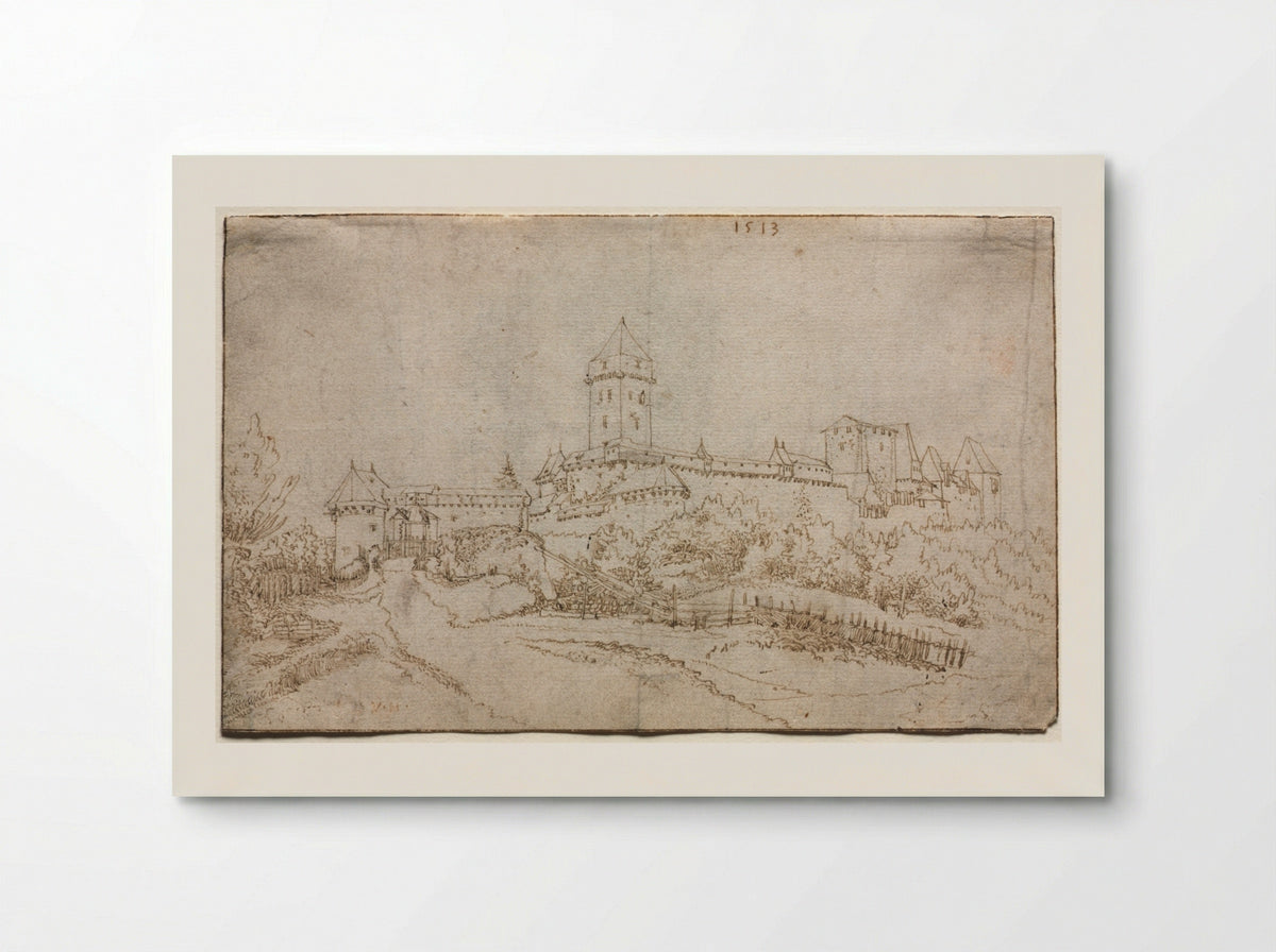 View of a Castle (recto) - Wolfgang Huber - Poster