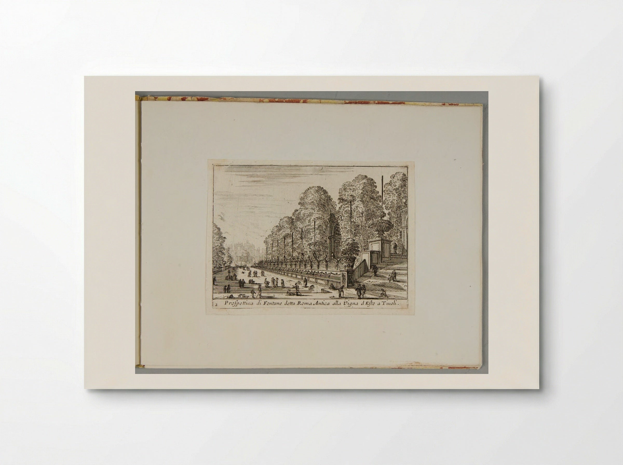 View of the Ancient Roman Fountain at the Villa d'Este in Tivoli - Israël Silvestre - Poster