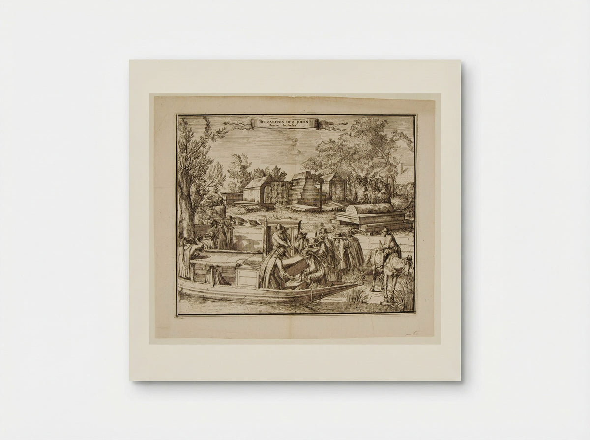 View of the Burial Ground of the Portuguese Jews in Ouderkerk near Amsterdam - Romeyn de Hooghe - Poster