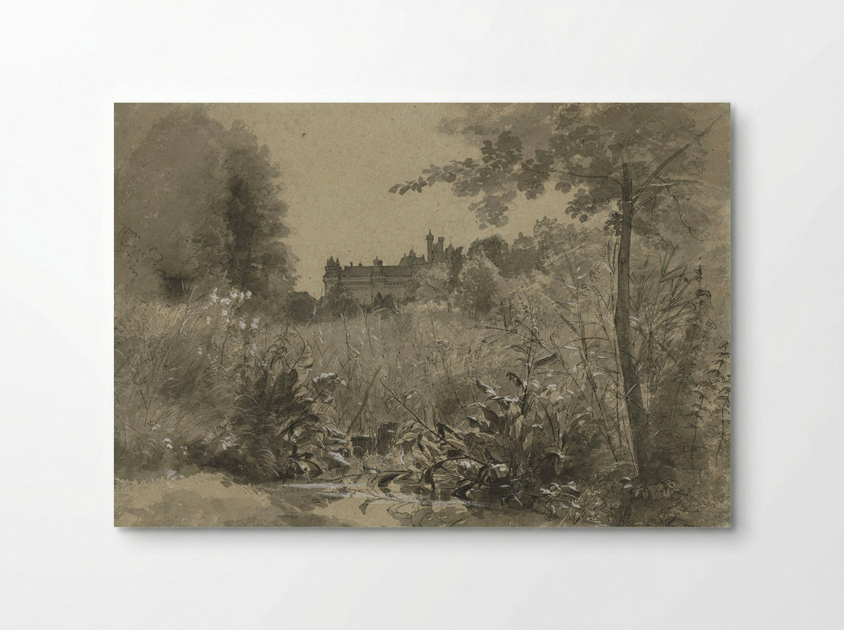 View of the Château of Pierrefonds - François-Louis Français - Poster