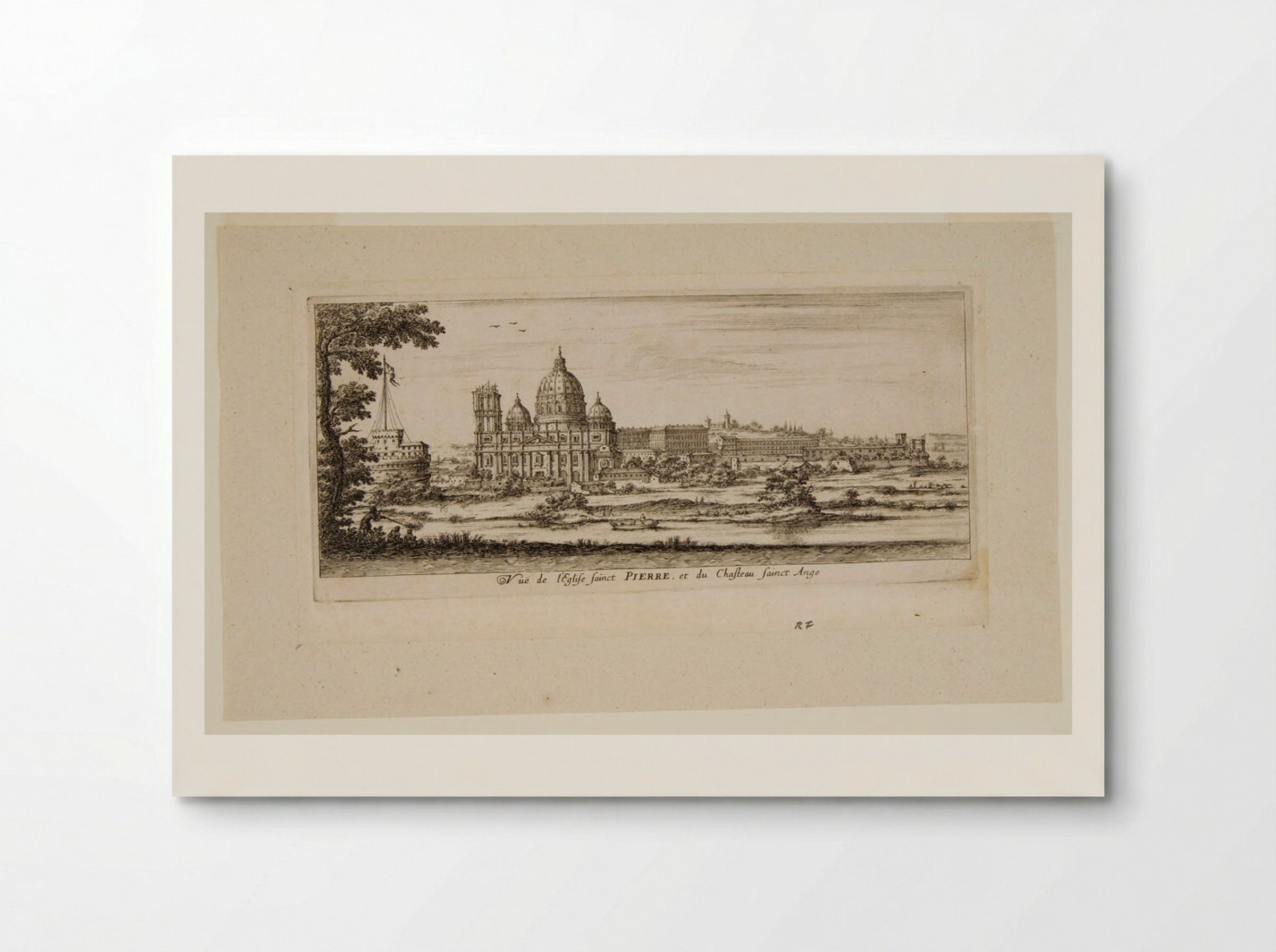 View of the Church of Saint Peter and the Castello San Angelo - Israël Silvestre - Poster