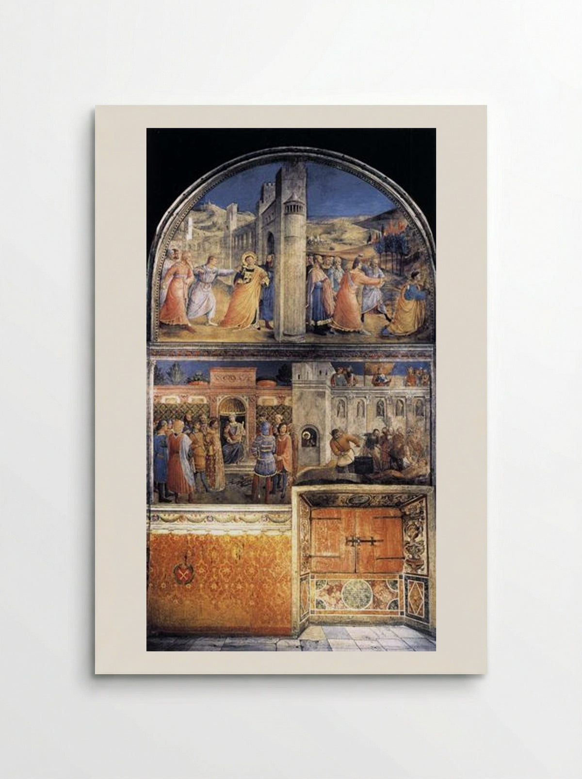 View of the East Wall of the Chapel of Nicholas V - Fra Angelico - Poster