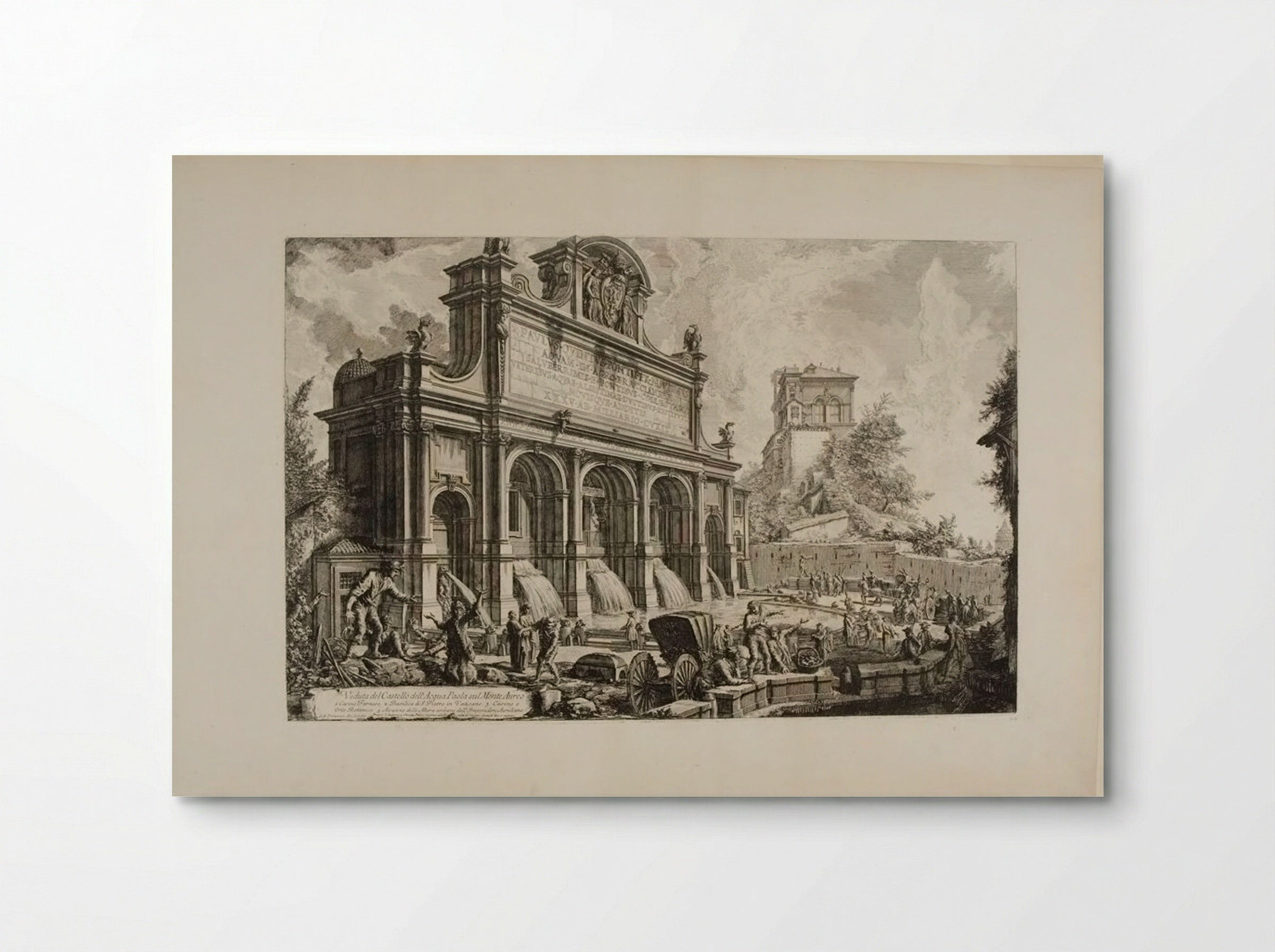 View of the Fountainhead of the Acqua Paola on Monte Aureo - Giovanni Battista Piranesi - Poster