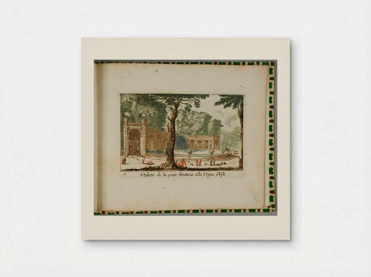 View of the Great Fountain at the Villa d'Este - Abraham Bloteling - Poster