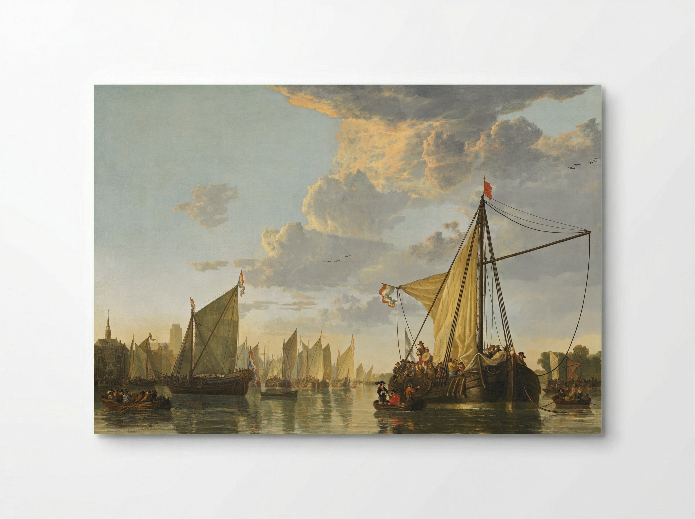 View of the Groote Kerk in Dordrecht from the River Maas - Aelbert Cuyp - Poster