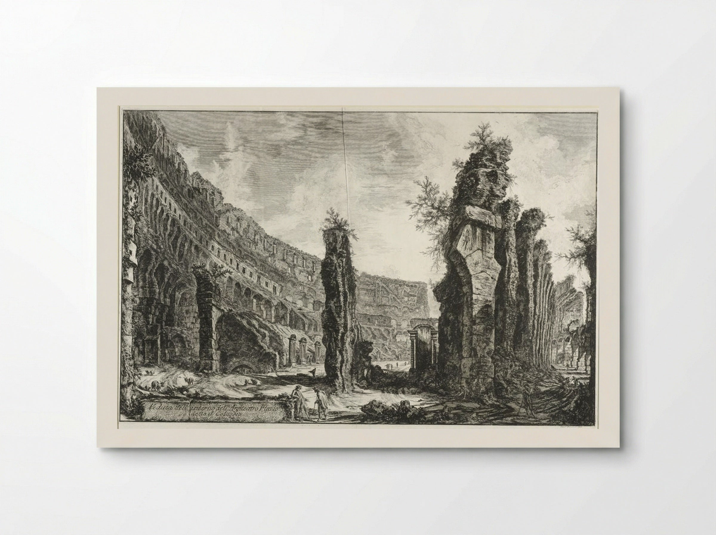 View of the Interior of the Flavian Amphitheater, called the Colosseum - Giovanni Battista Piranesi - Poster
