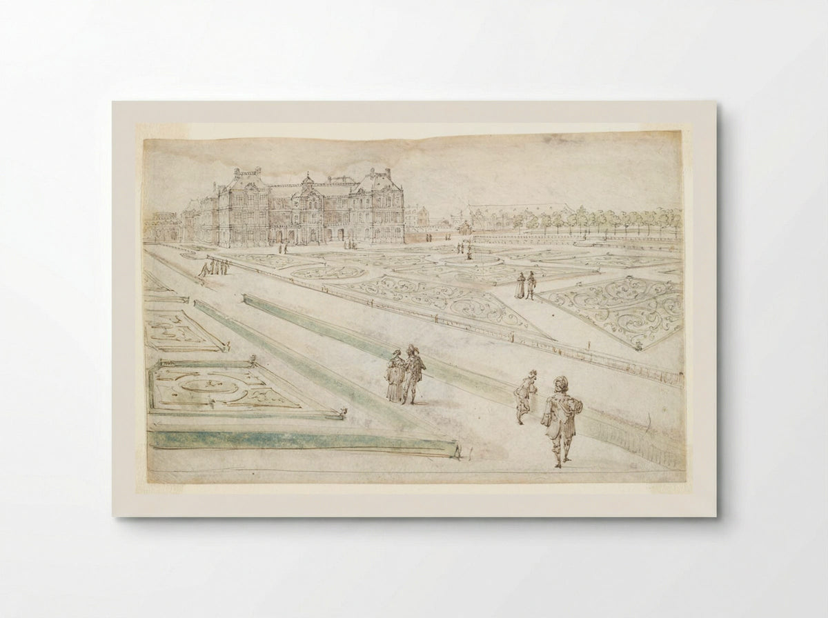 View of the Luxembourg Palace from the Grand Parterre - Israël Silvestre - Poster
