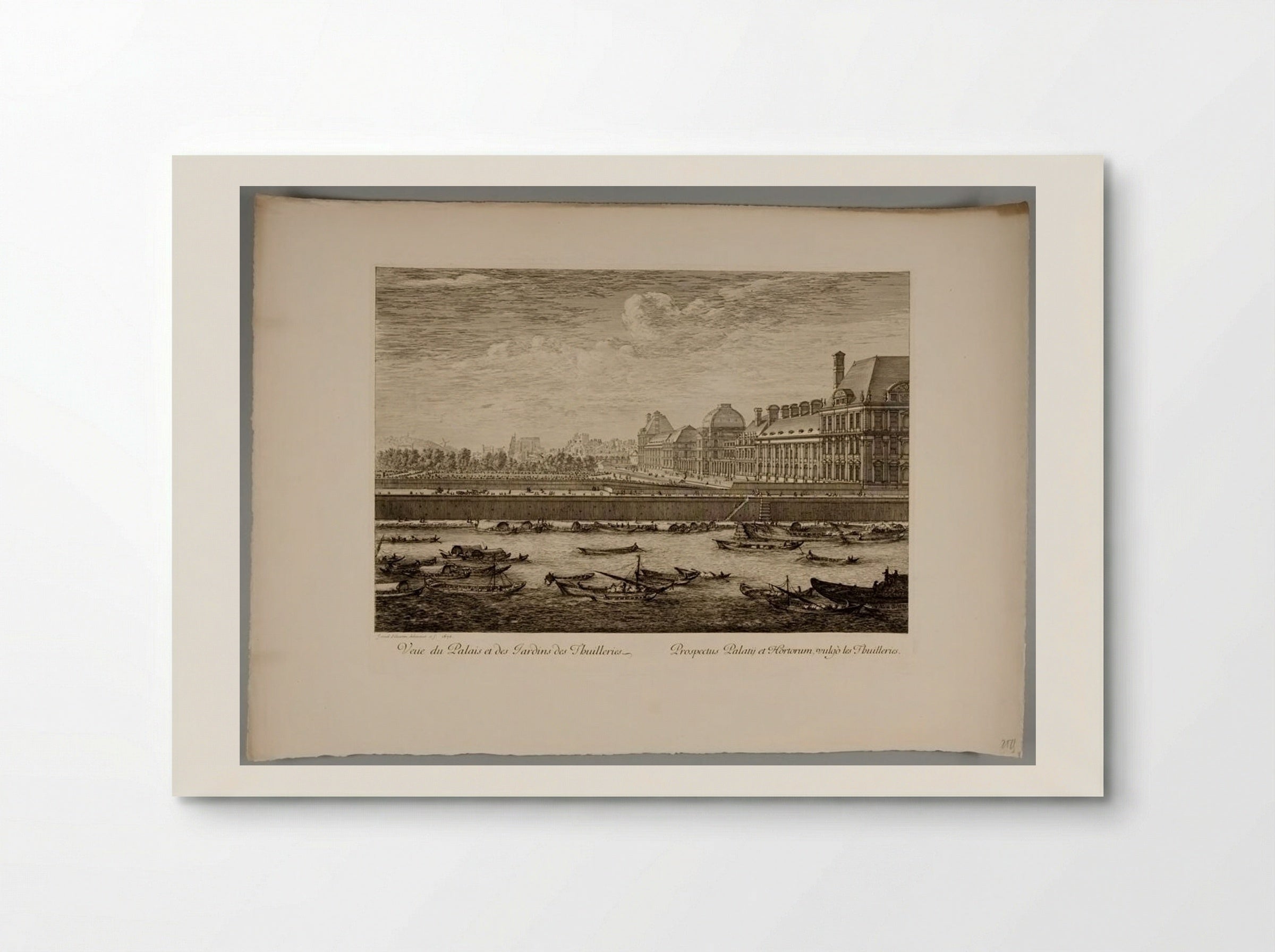 View of the Palace and Gardens of the Tuileries - Israël Silvestre - Poster