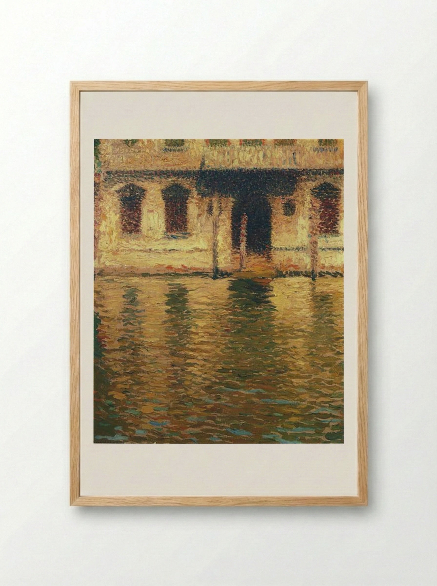 View of the Palace in Venice - Henri Martin - Framed Print Wood