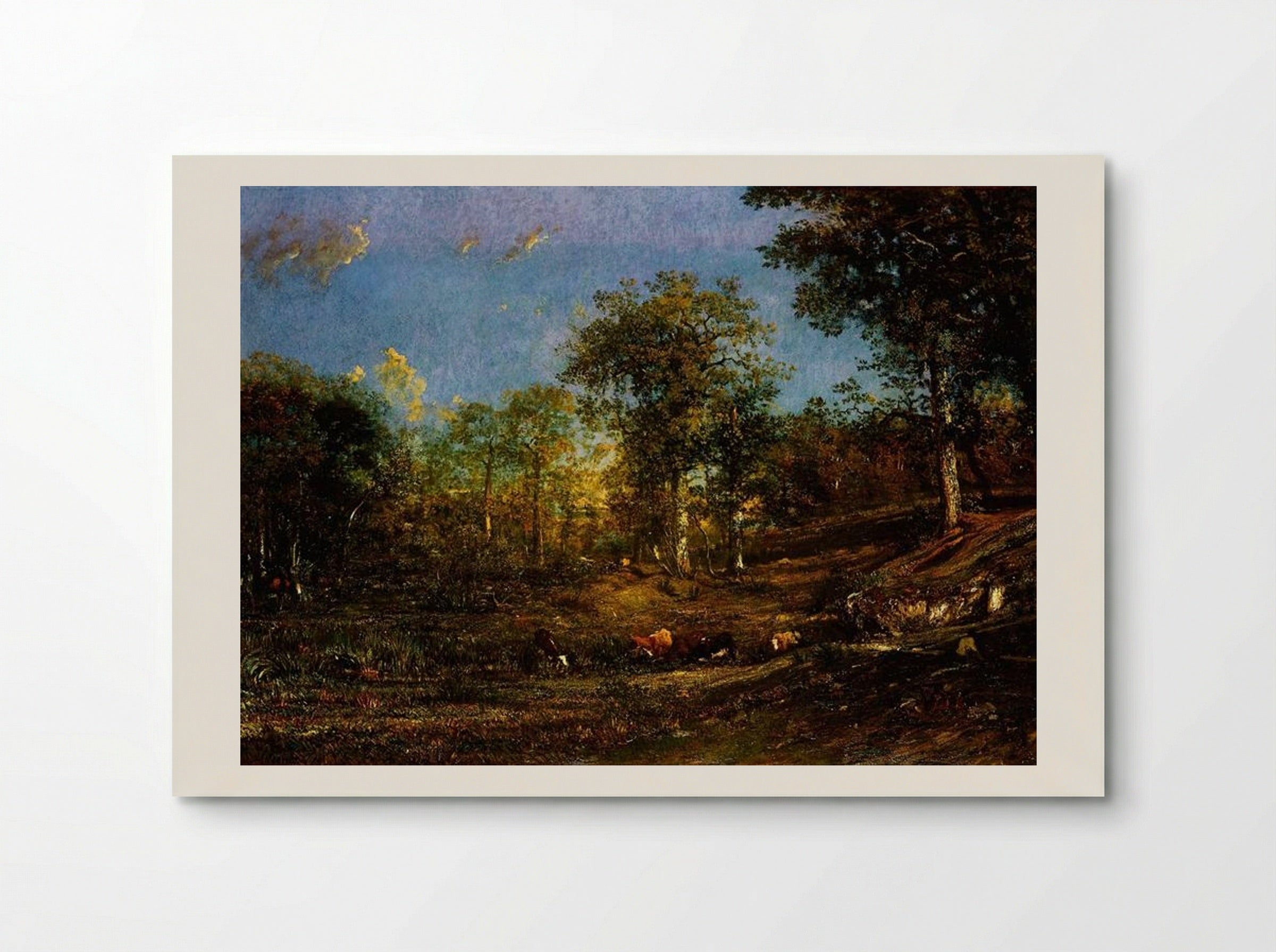 View of the Pastures of the Limousin - Jules Dupré - Poster