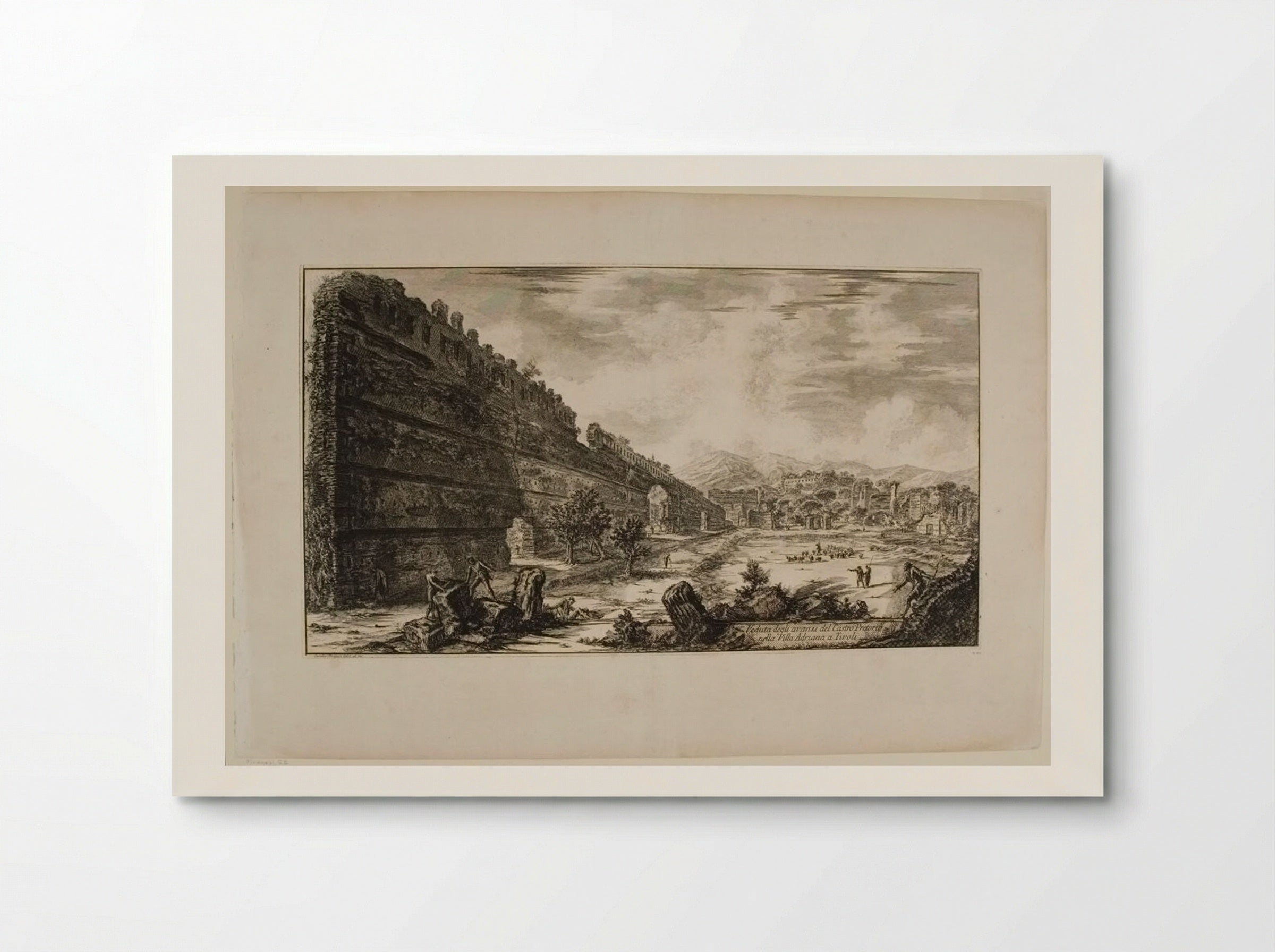 View of the Remains of the Praetorian Fort in Hadrian’s Villa at Tivoli - Giovanni Battista Piranesi - Poster