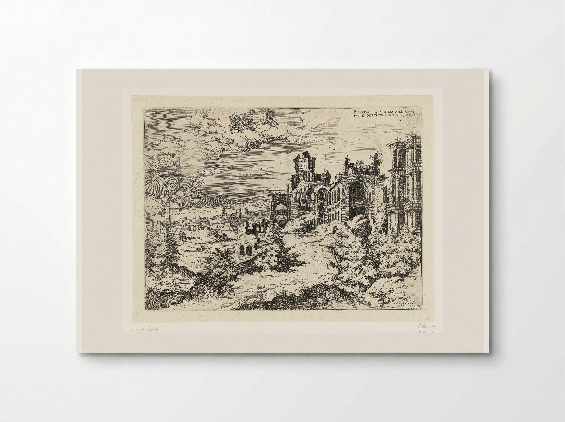 View of the Ruins of the Palatine Hill - Hieronymus Cock - Poster