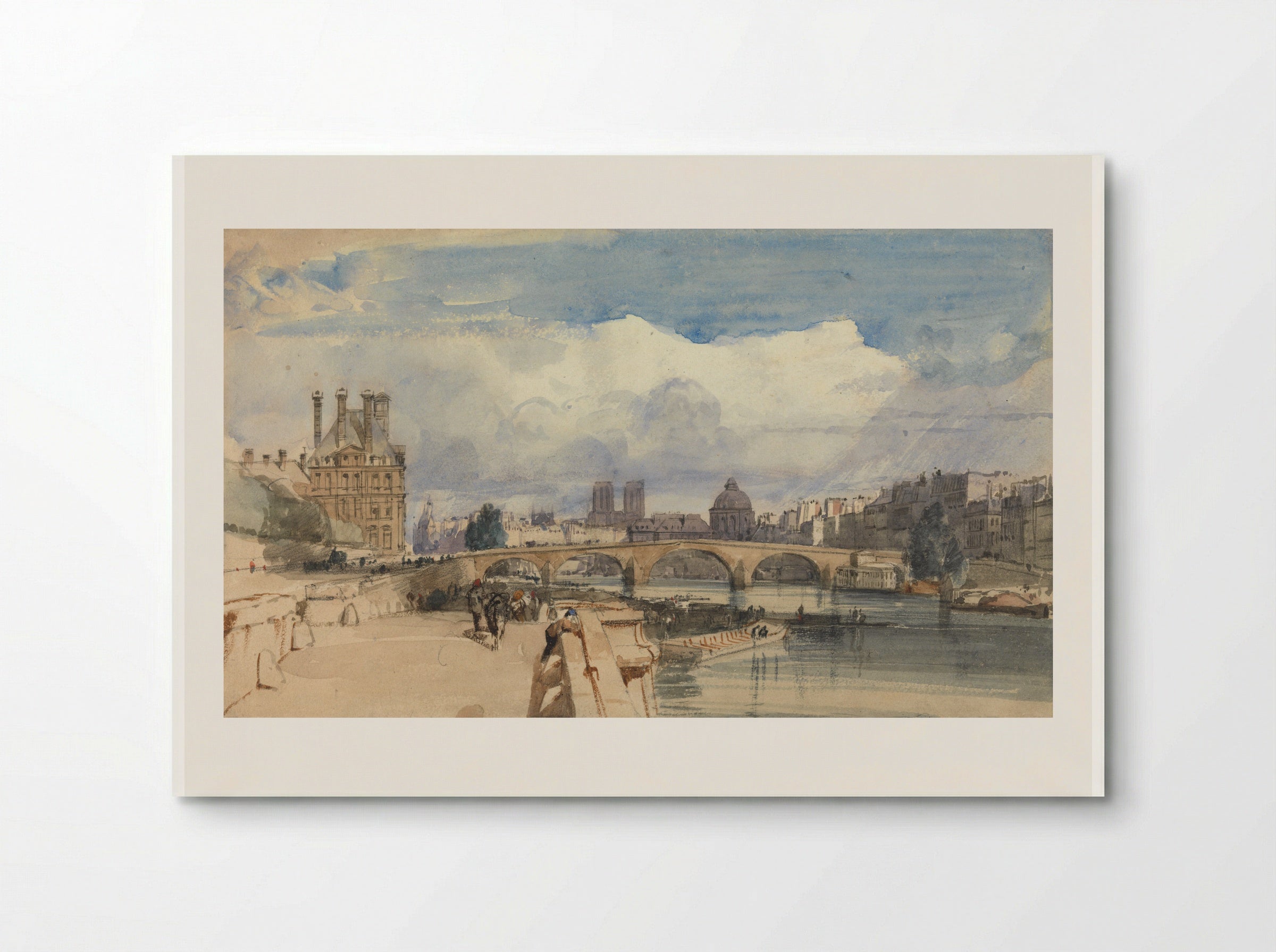 View of the Seine from the Pont des Arts - Thomas Shotter Boys - Poster