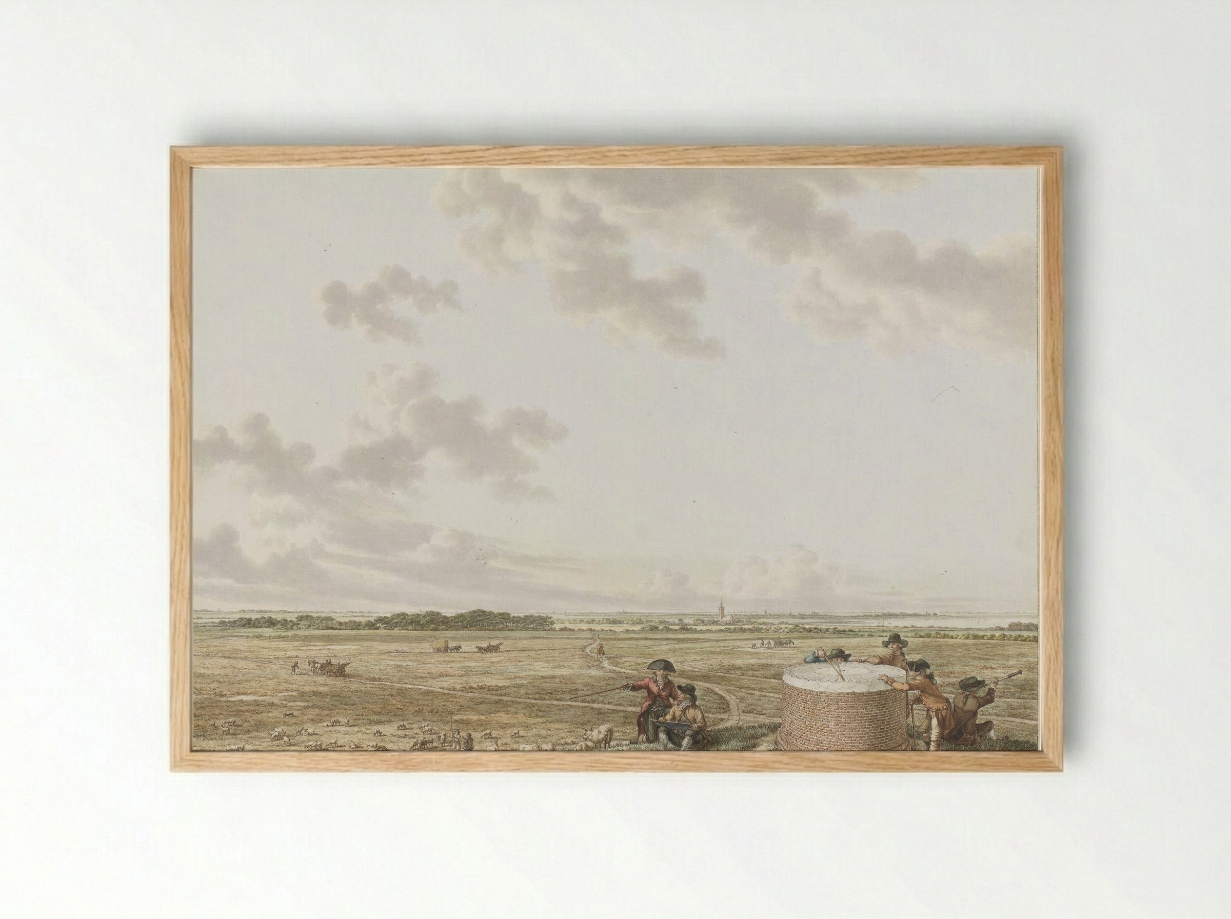 View of the Tafelberg - Jacob Cats - Framed Print Wood