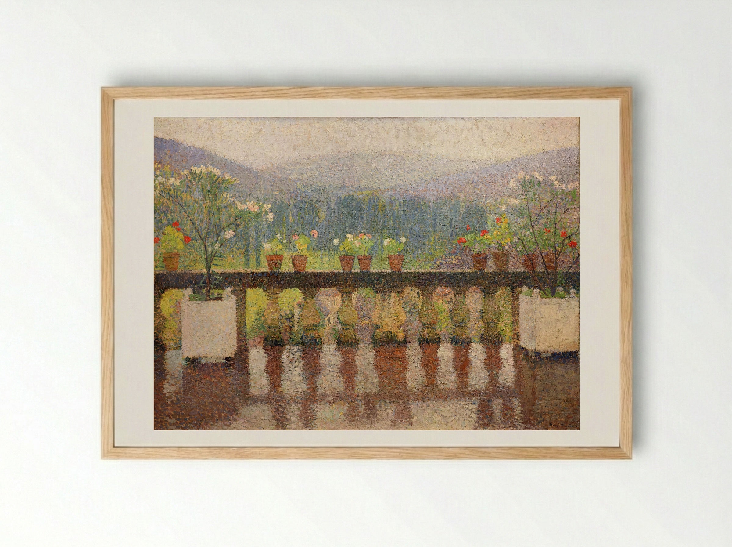 View of the Terrasse de Marquayrol, Labastide du Vert - Henri Martin - Framed Print Wood