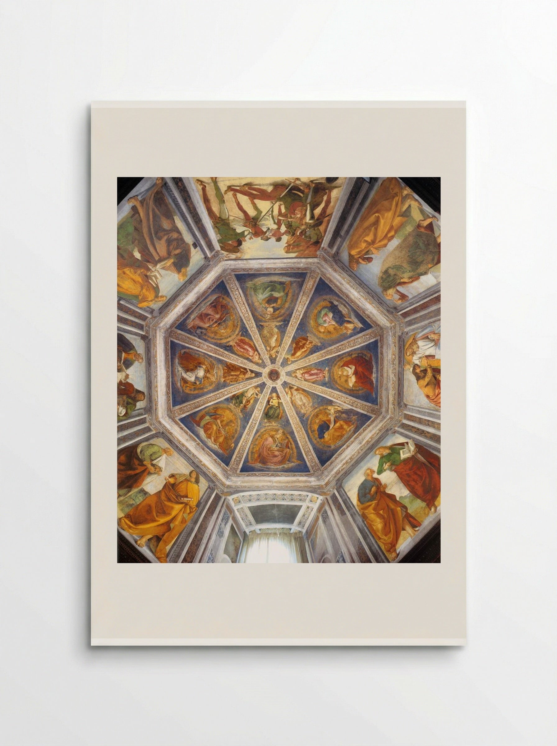 View of the Vaulting of the Sacristy of St. John - Luca Signorelli - Poster