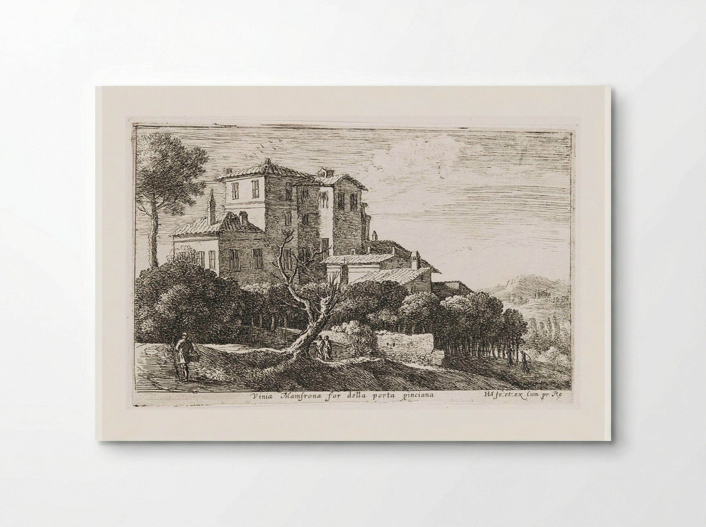 View of the Vineyard of the Villa Mamsrona - Herman van Swanevelt - Poster