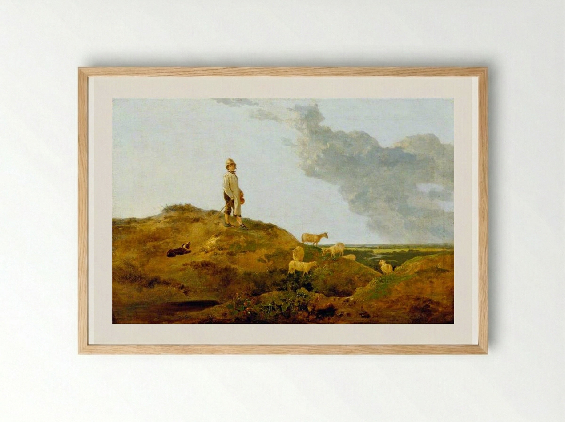 View on Mousehold Heath, near Norwich - John Crome - Framed Print Wood