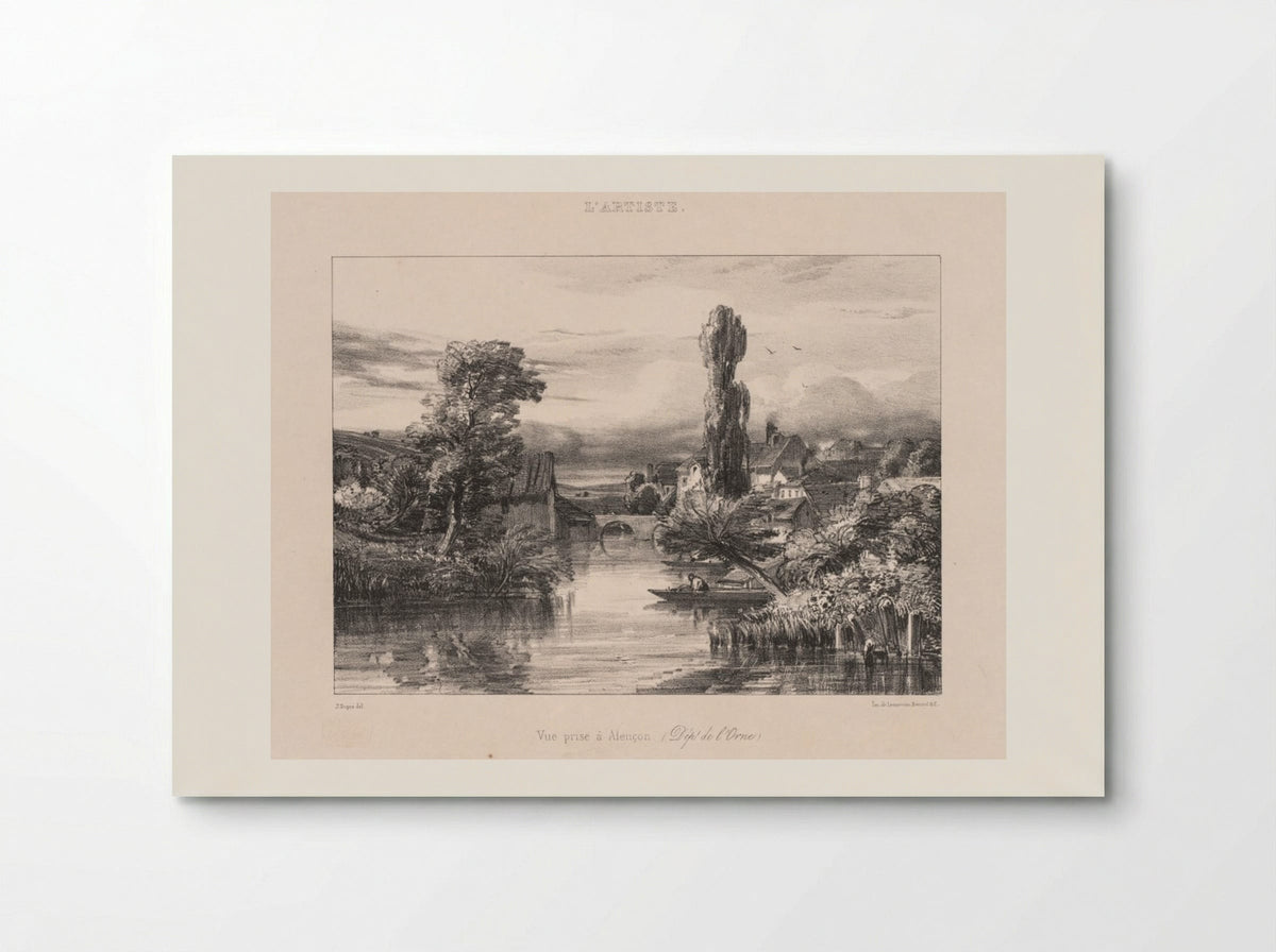 View taken at Alençon (Vue Prise à Alençon) - Jules Dupré - Poster