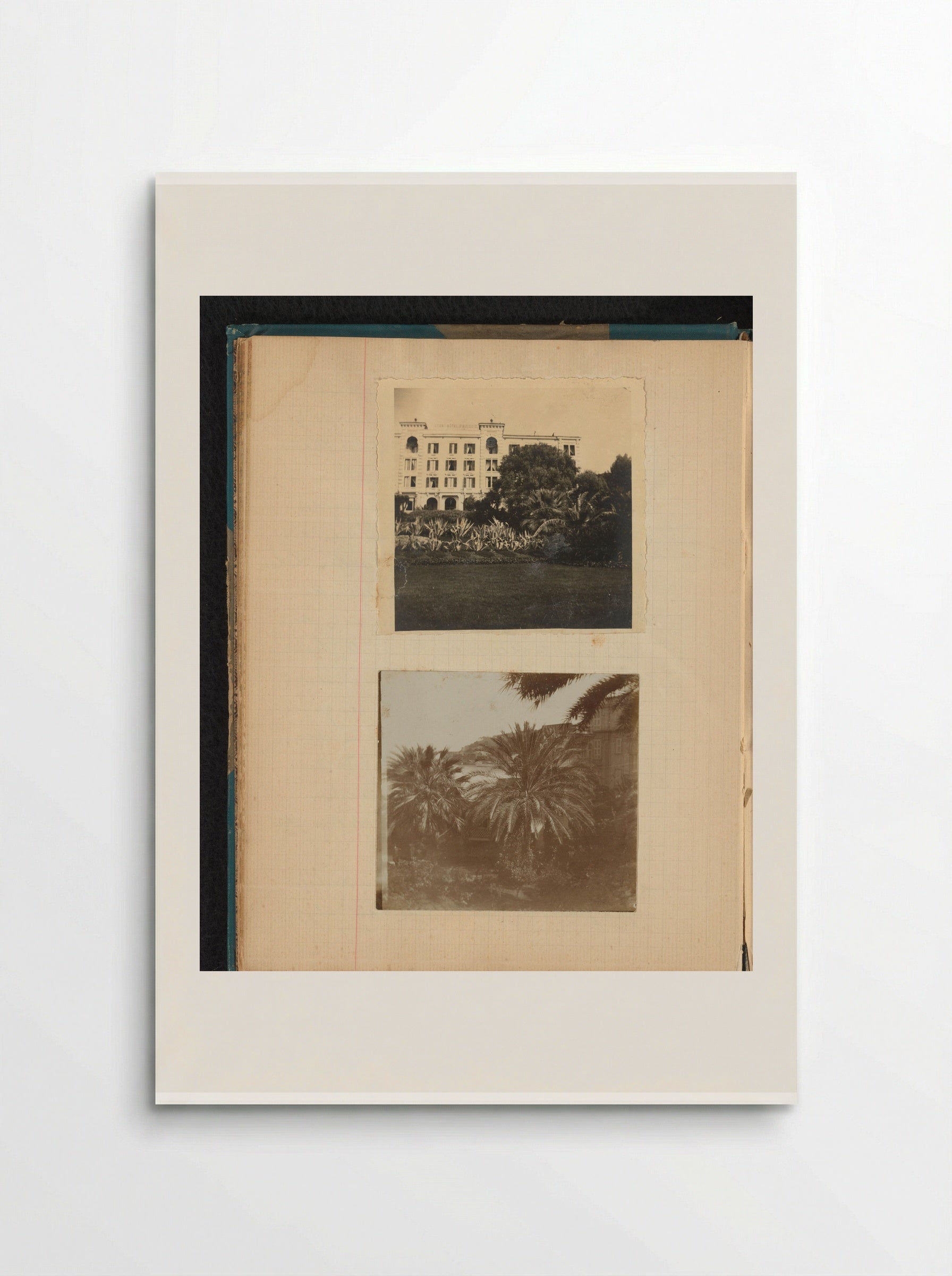 View with Palm Trees from the Former Hotel Schweizerhof in Ajaccio, Corsica - Théodore van Lelyveld - Poster
