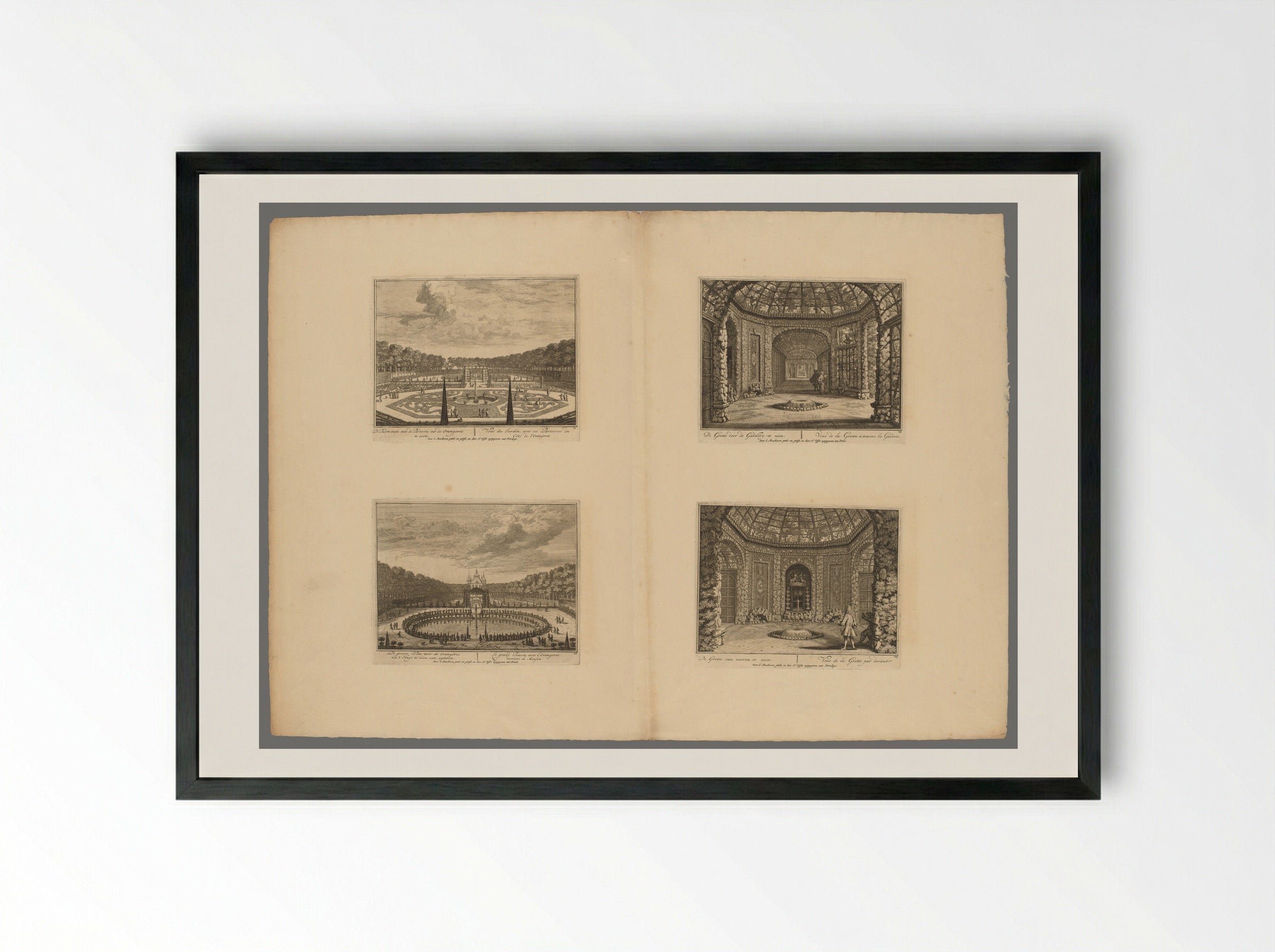 Views of Huis ter Meer - Hendrik de Leth - Framed Print Black