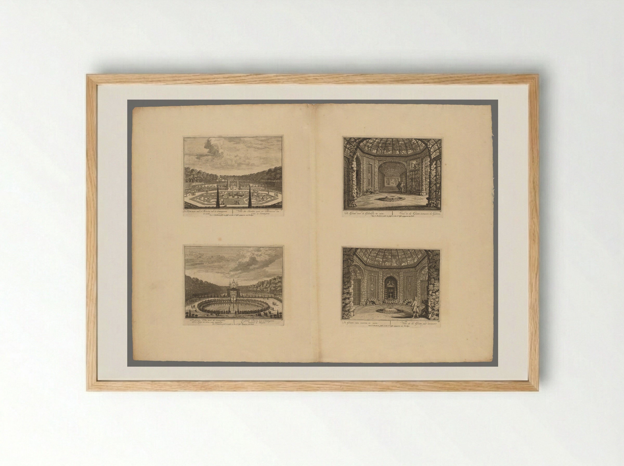 Views of Huis ter Meer - Hendrik de Leth - Framed Print Wood