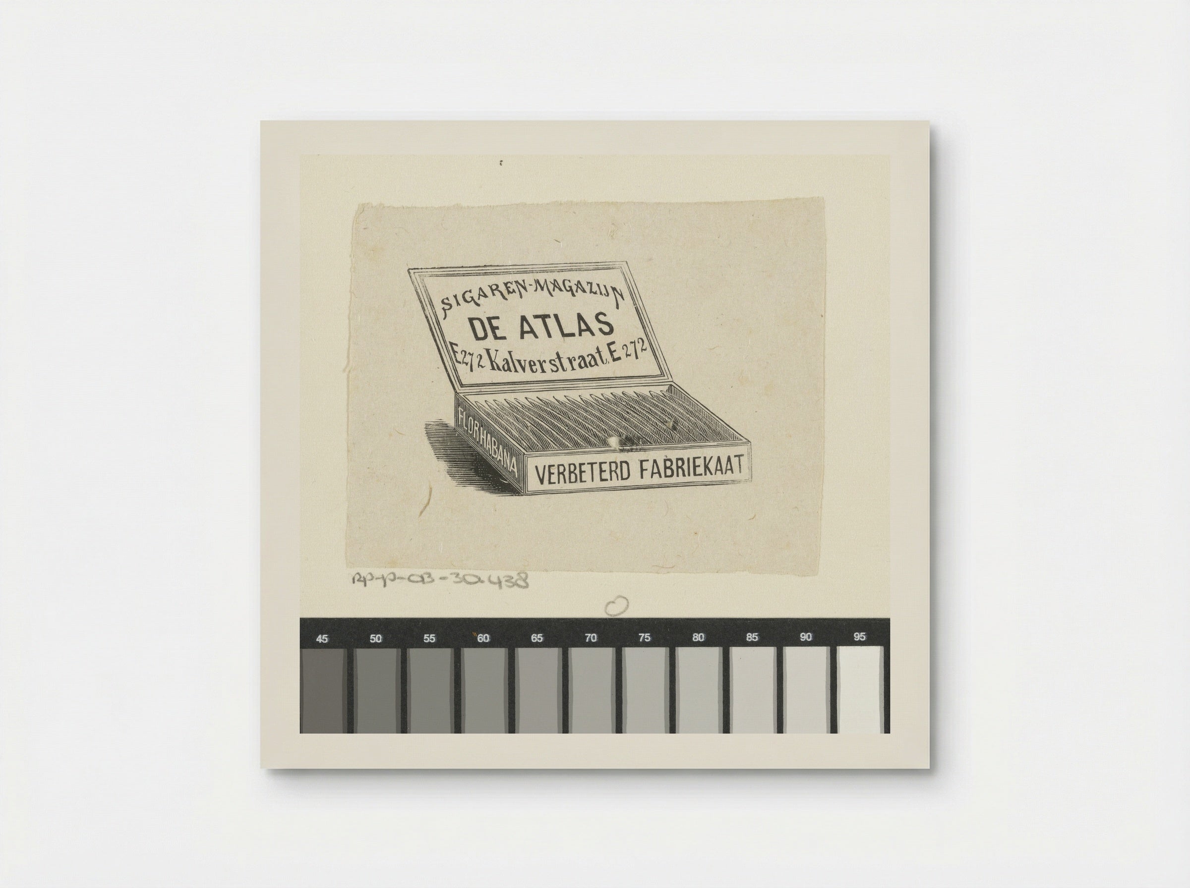 Vignet van sigarenmagazijn 'De Atlas' te Amsterdam - Isaac Weissenbruch - Poster