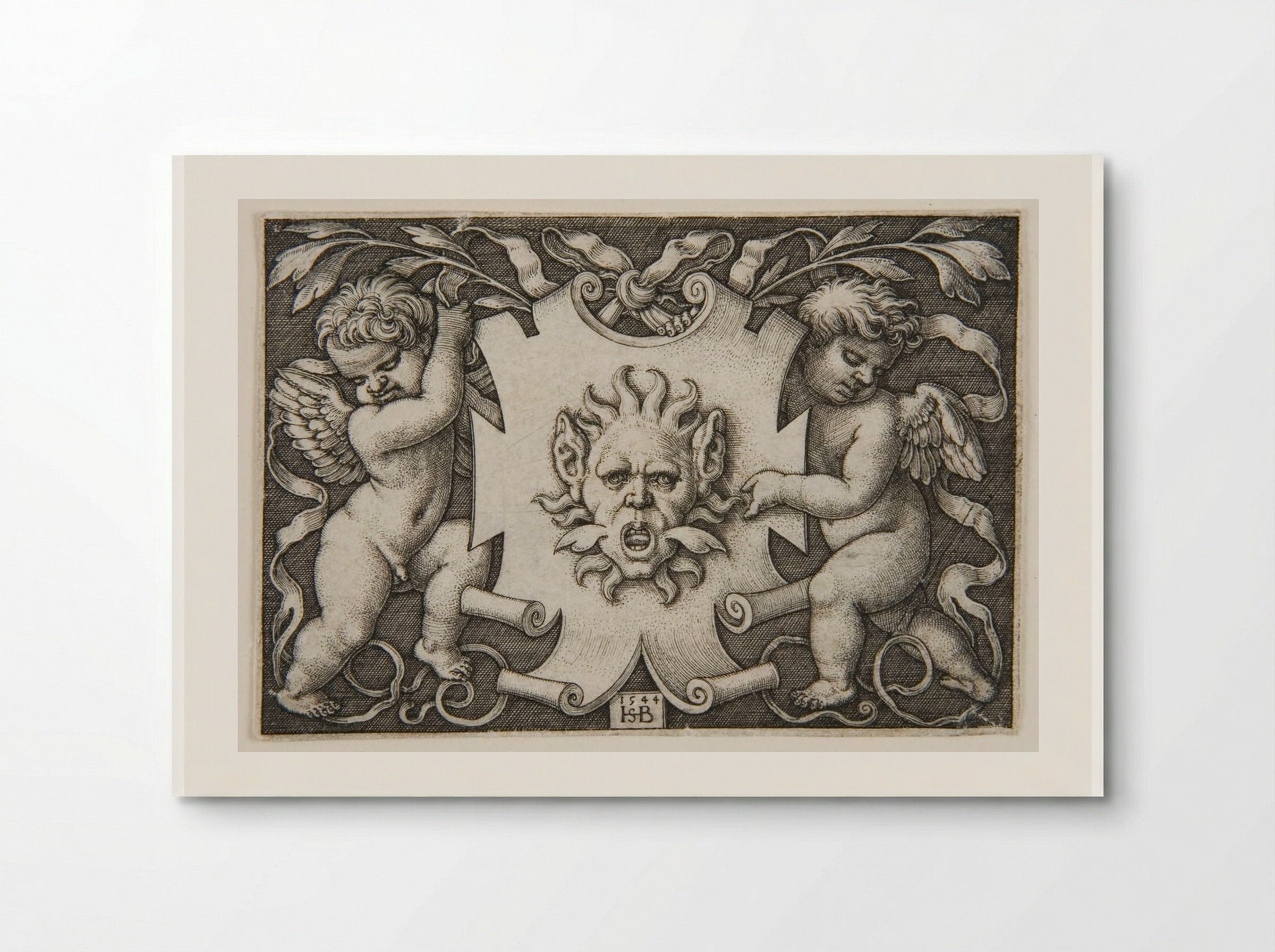 Vignette with a Mask - Sebald Beham - Poster
