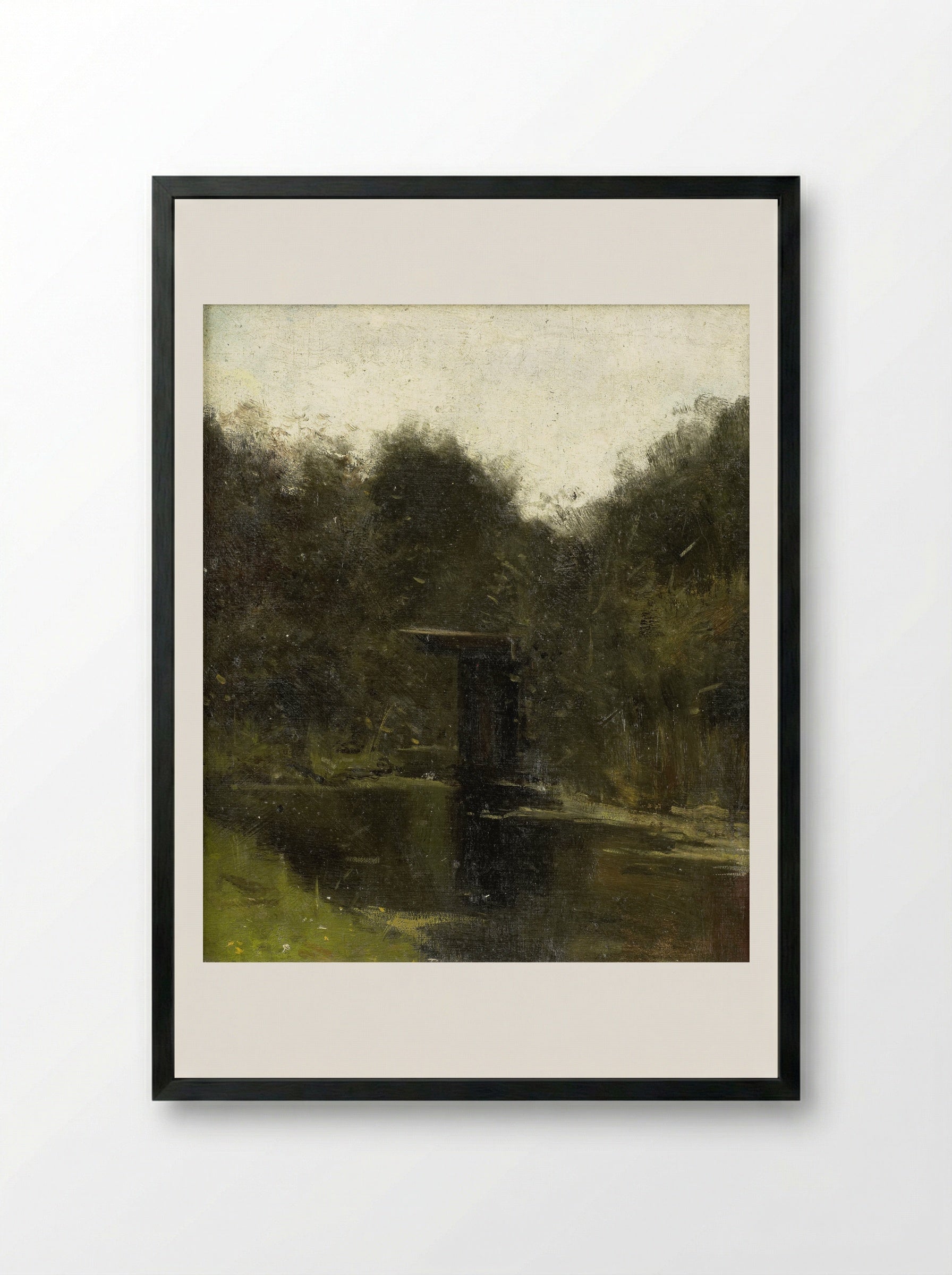Vijverhoek bij Breukelen - Richard Nicolaüs Roland Holst - Framed Print Black