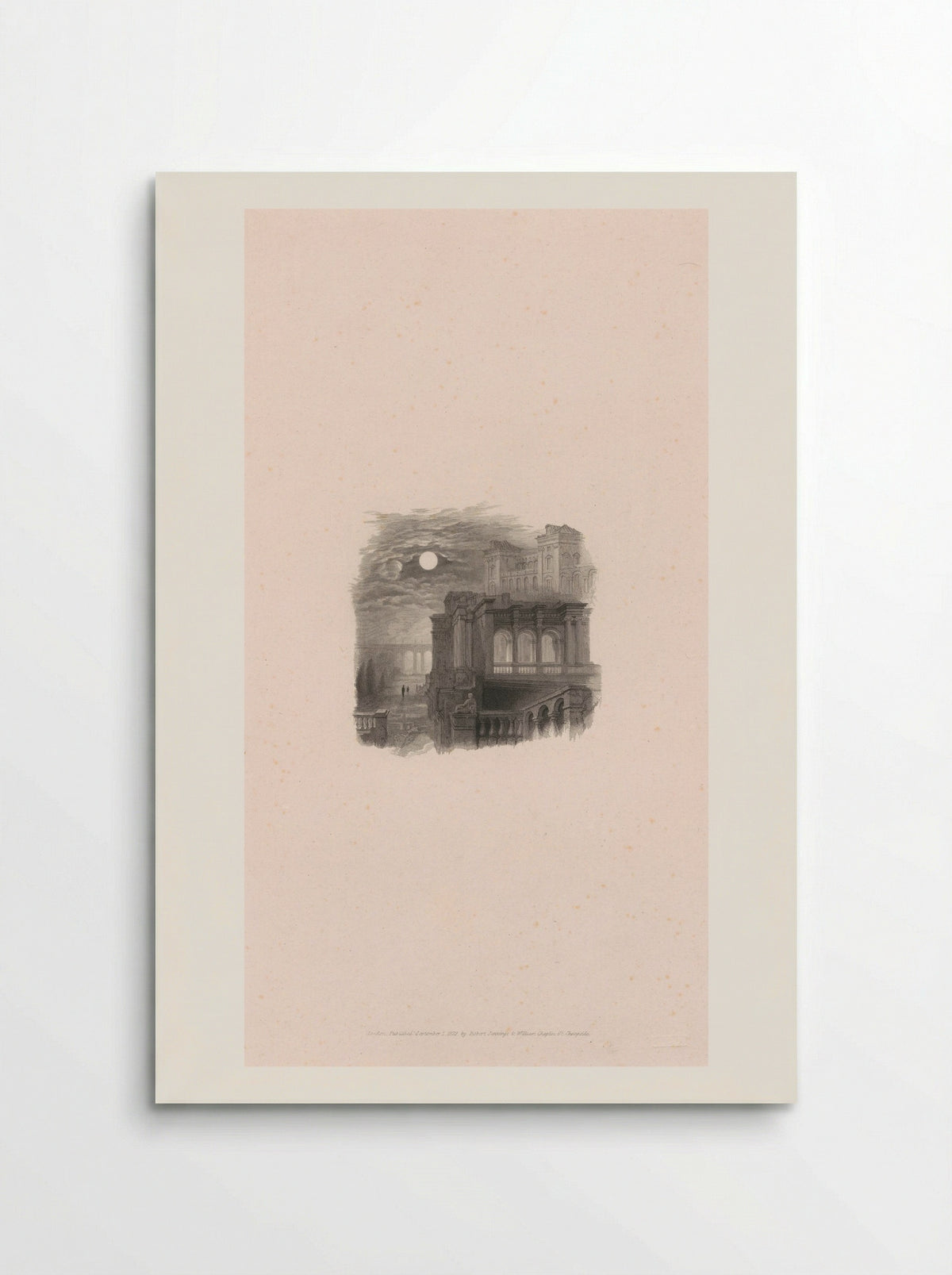 Villa Madama, Moonlight - Henry Le Keux - Poster