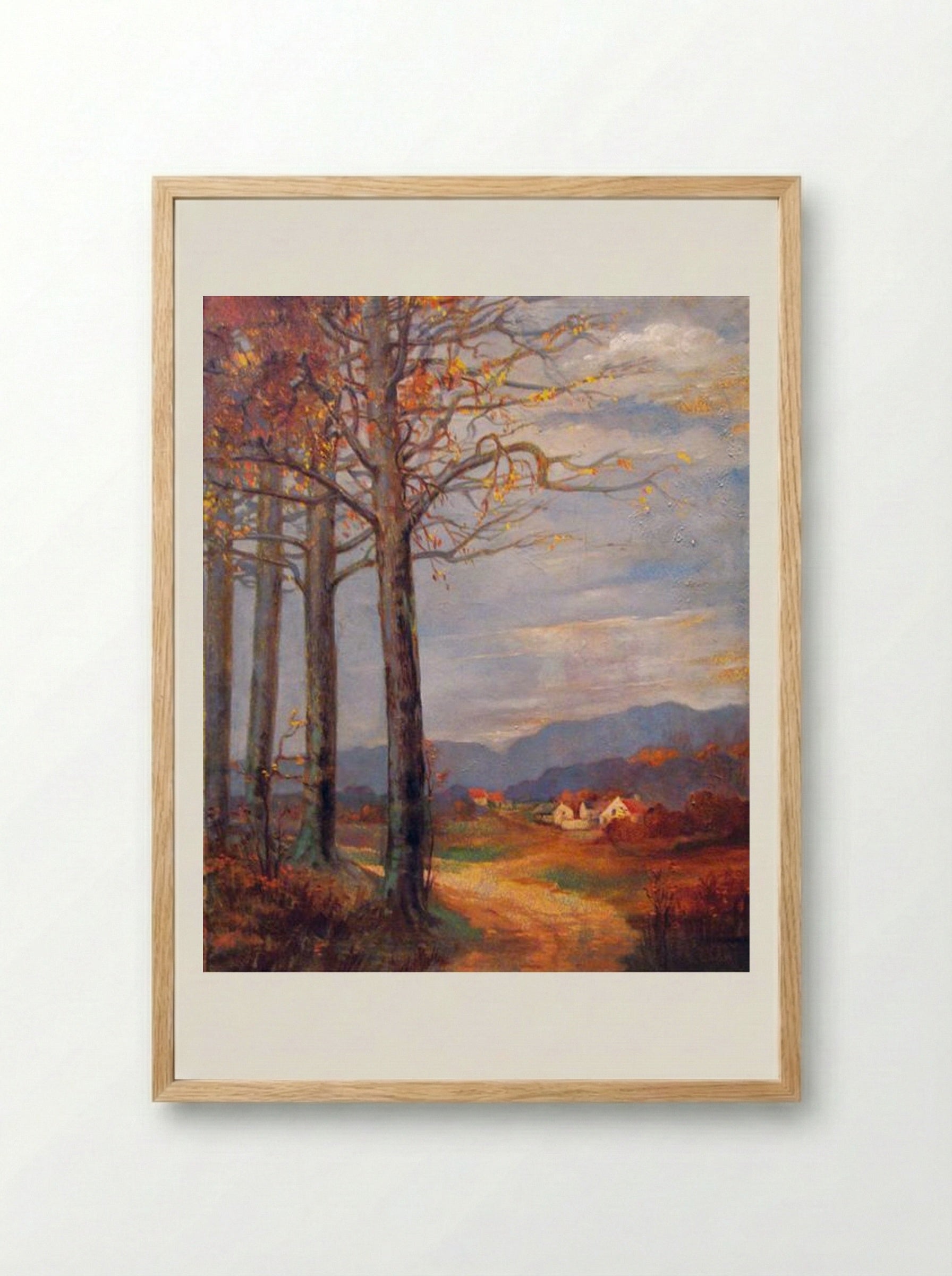 Village Outskirts - Kimon Loghi - Framed Print Wood