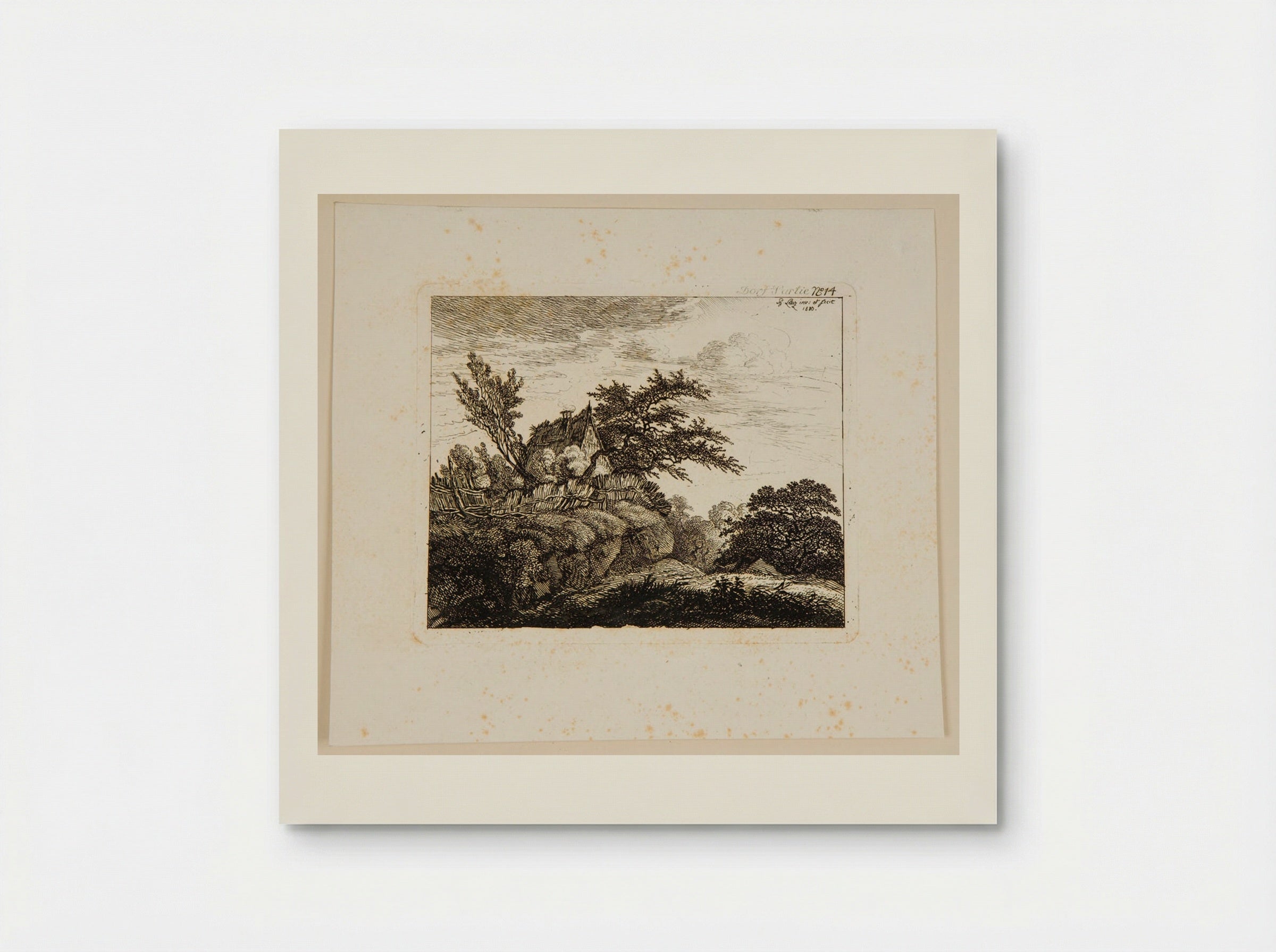 Village Scene (Dorf Partie No. 14) - Johann Philipp Wilhelm Lenz - Poster